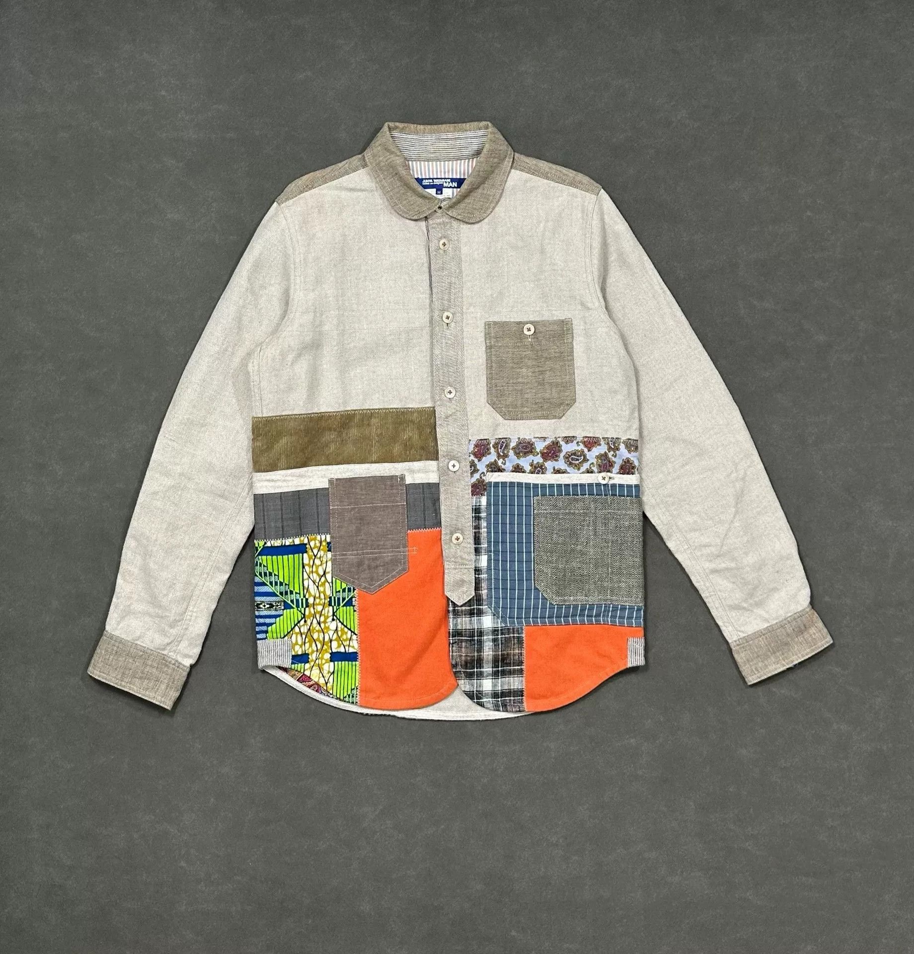 Junya Watanabe junya watanabe patchwork cotton-linen jacket Size US M / EU 48-50 / 2 - 1 Thumbnail