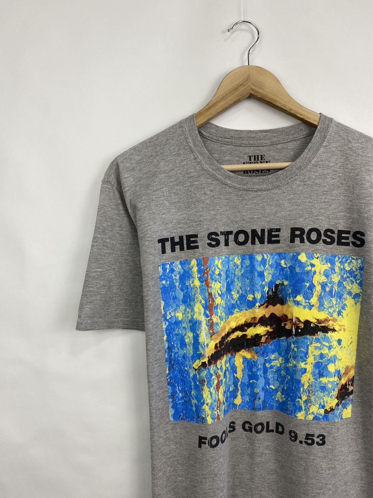 Band Tees × Vintage 🇬🇧 Vintage Y2K The Stone Roses Fools Gold T-Shirt Rare Retro Size US XL / EU 56 / 4 - 2 Thumbnail