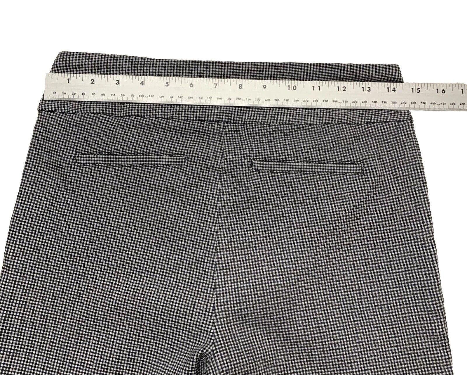 Other Hilary Radley Women's S/CH Black White Gingham Pull-On Pants Size 28" / US 6 / IT 42 - 2 Thumbnail