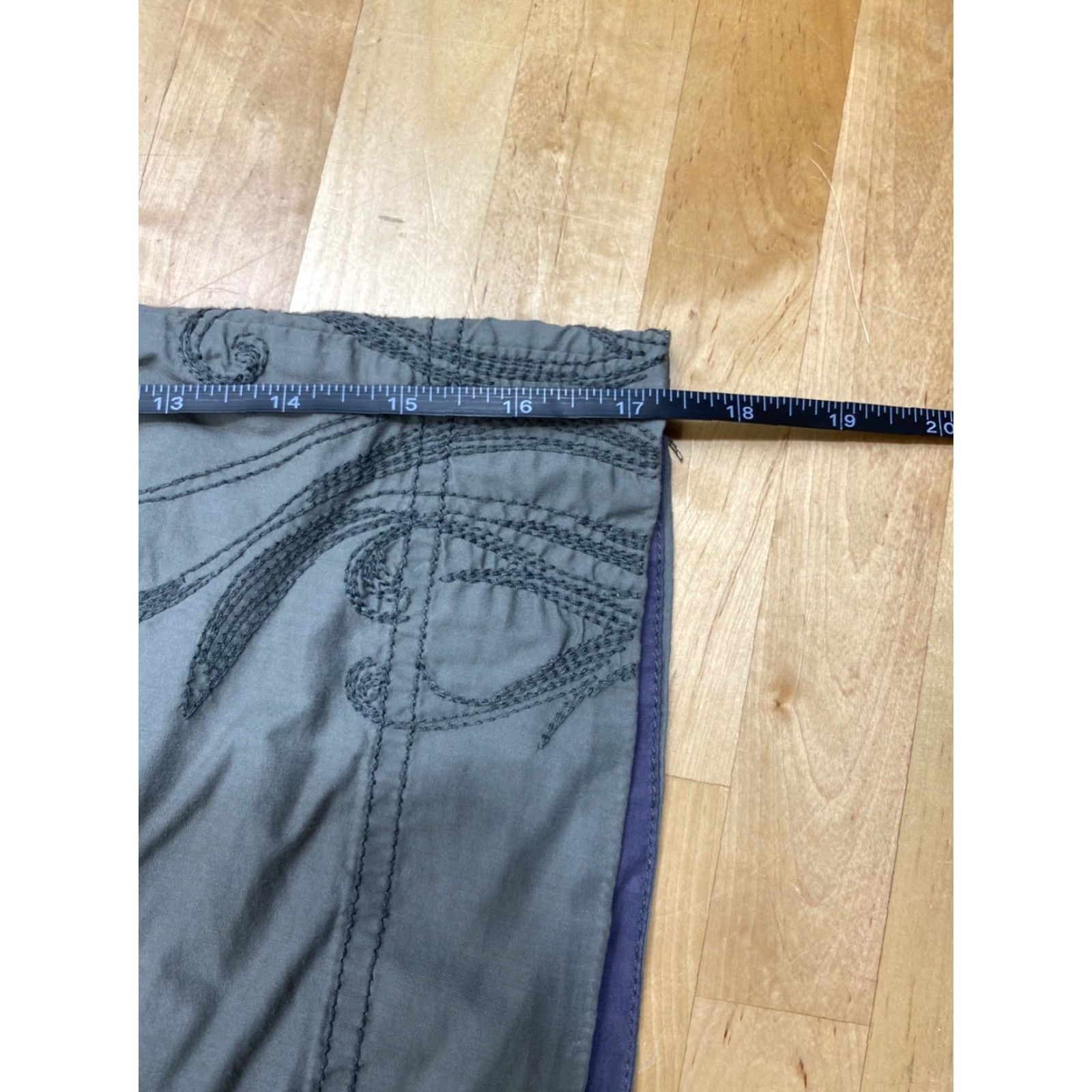 Vintage REi Womens Skirt 6 Olive Green Embroidered Outdoor Hiking #6265 Size 28" / US 6 / IT 42 - 6 Thumbnail