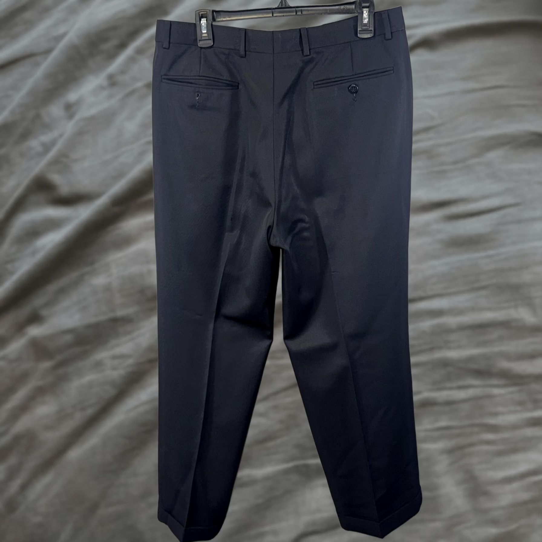 zanella pleated dress pants Zanella Zanella Dress Pants Mens 34 Navy Pleated Cuffed Trousers Lined Zip  Fly Classic Pants Mens 34 Navy Pleated Cuffed Lined Zip Fly Formal Business