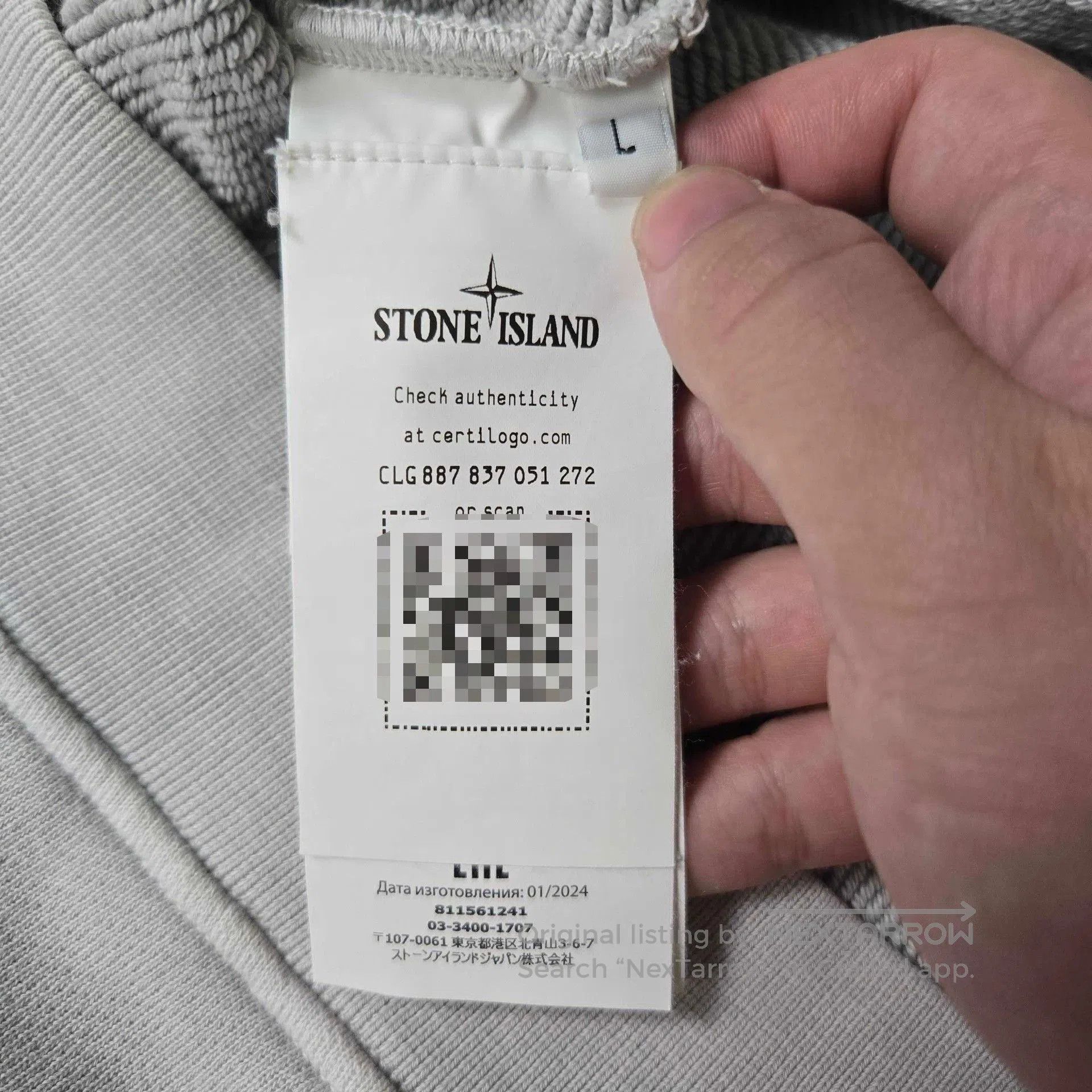 Stone Island stone island light gray basic sweatshirt size L. Size US L / EU 52-54 / 3 - 6 Thumbnail