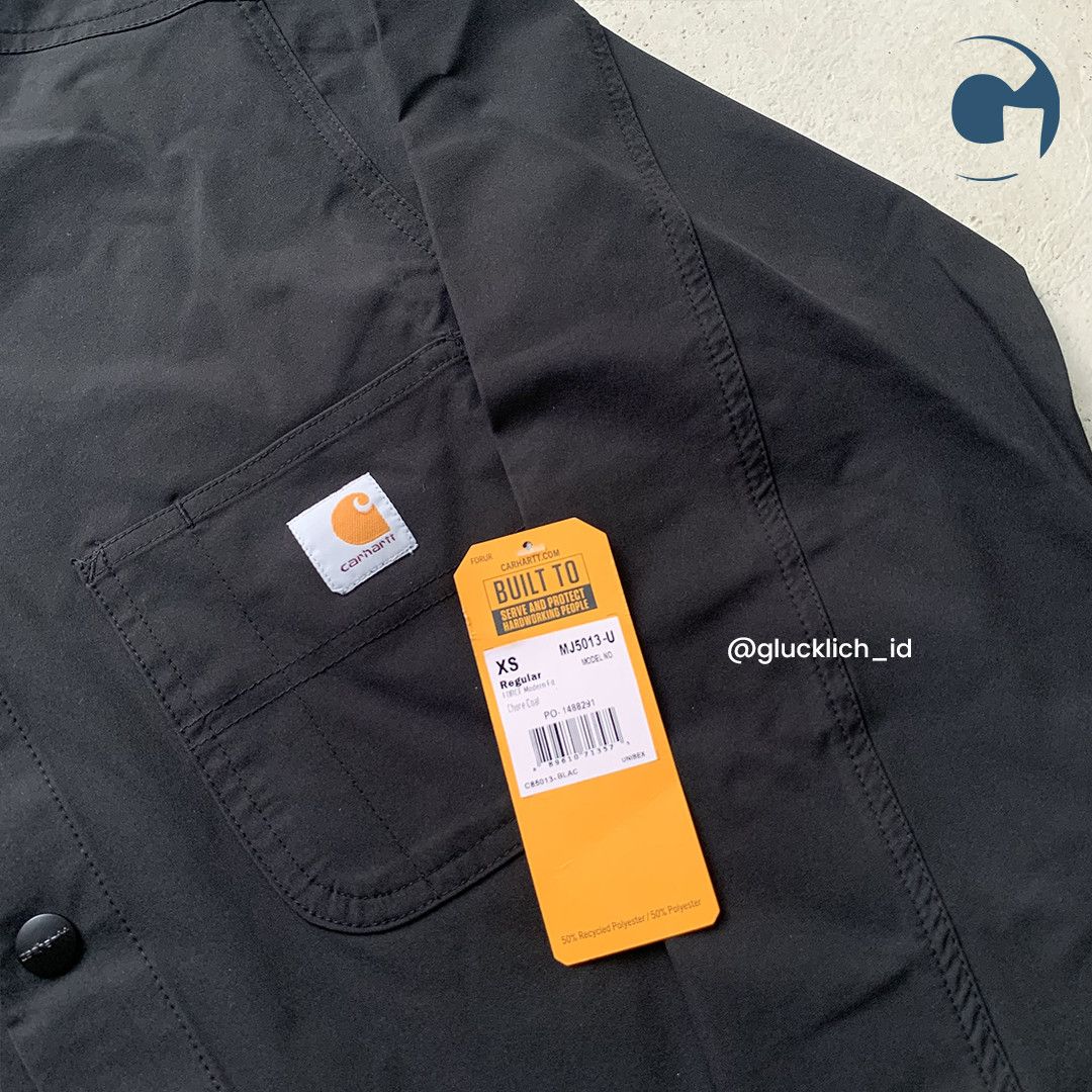 Carhartt Carhartt, Unisex Force Essentials Chore Scrub Coat Black Size US XS / EU 42 / 0 - 5 Thumbnail
