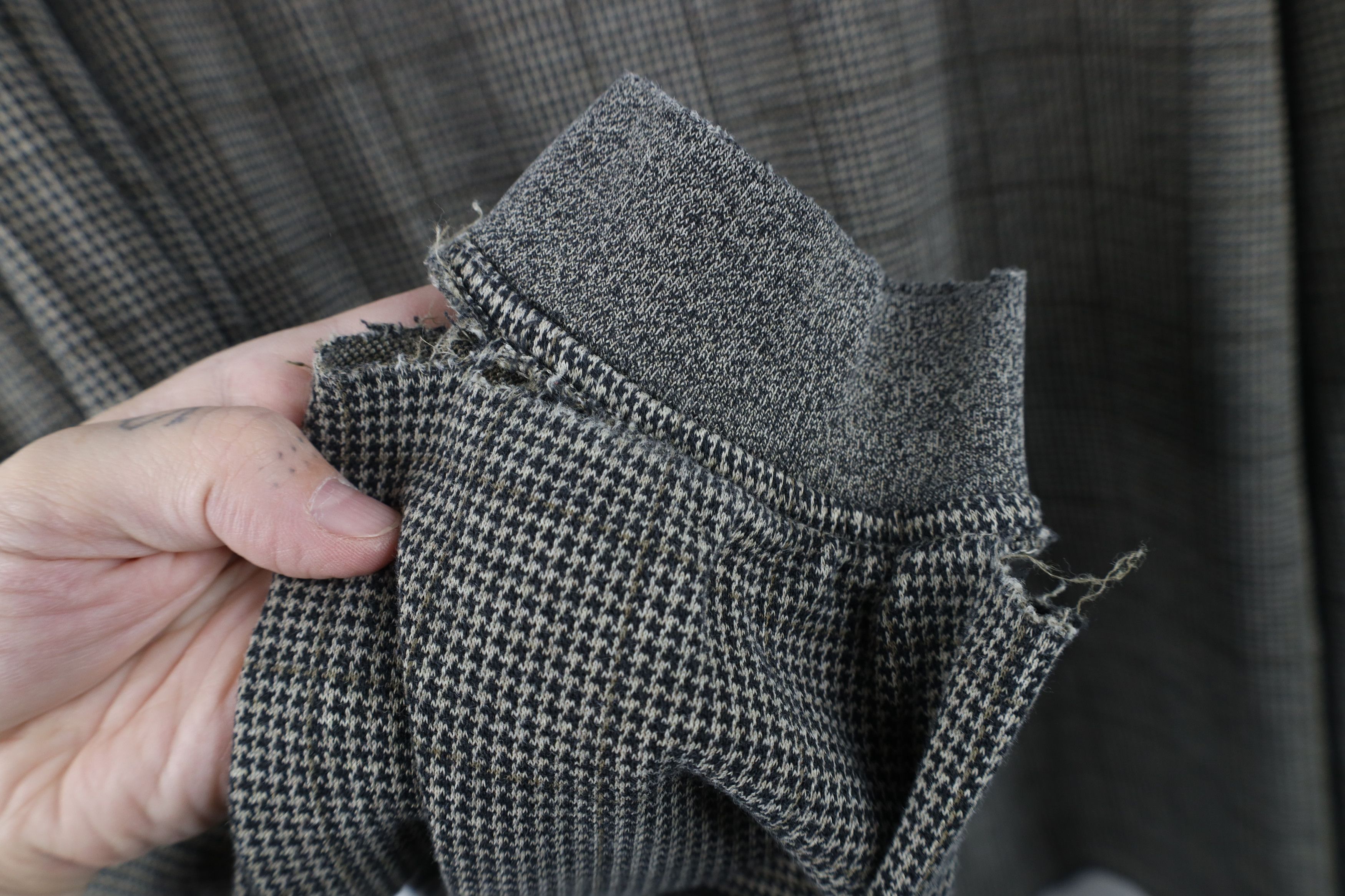 Vintage Vintage 90s Streetwear Houndstooth Long Sleeve Rugby Polo Size US XL / EU 56 / 4 - 10 Thumbnail