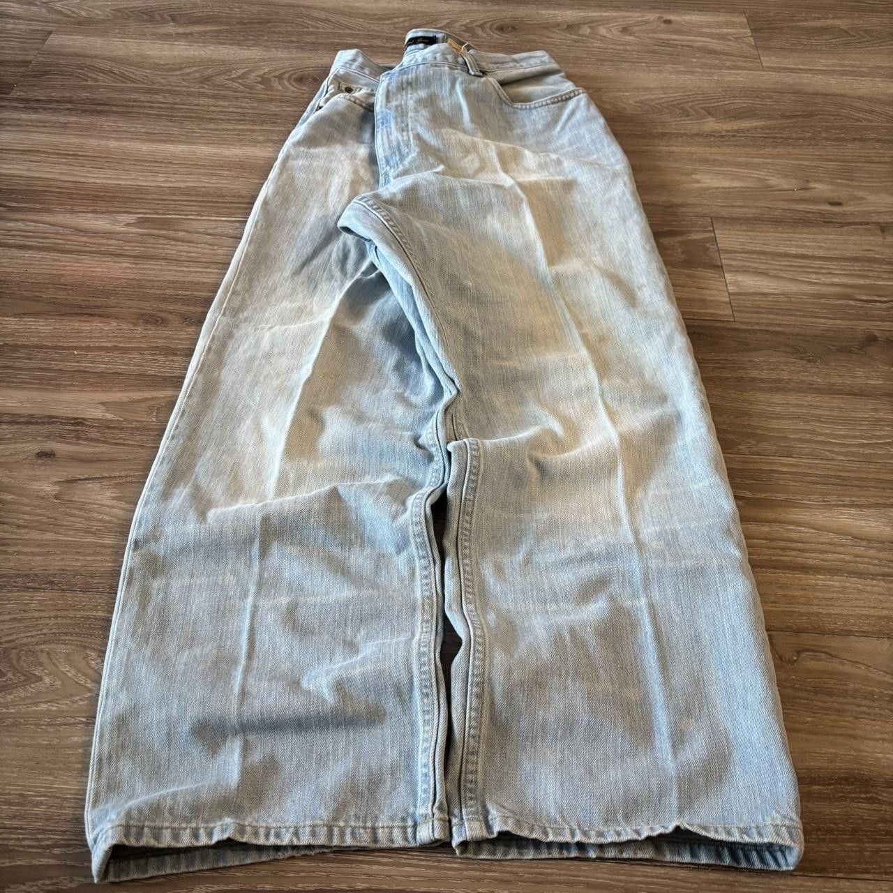 Tommy Hilfiger Crazy Vintage Y2K/2000s Baggy Light Wash Tommy Hilfiger Skater Denim Jeans! 38x30 Size US 38 / EU 54 - 3 Thumbnail