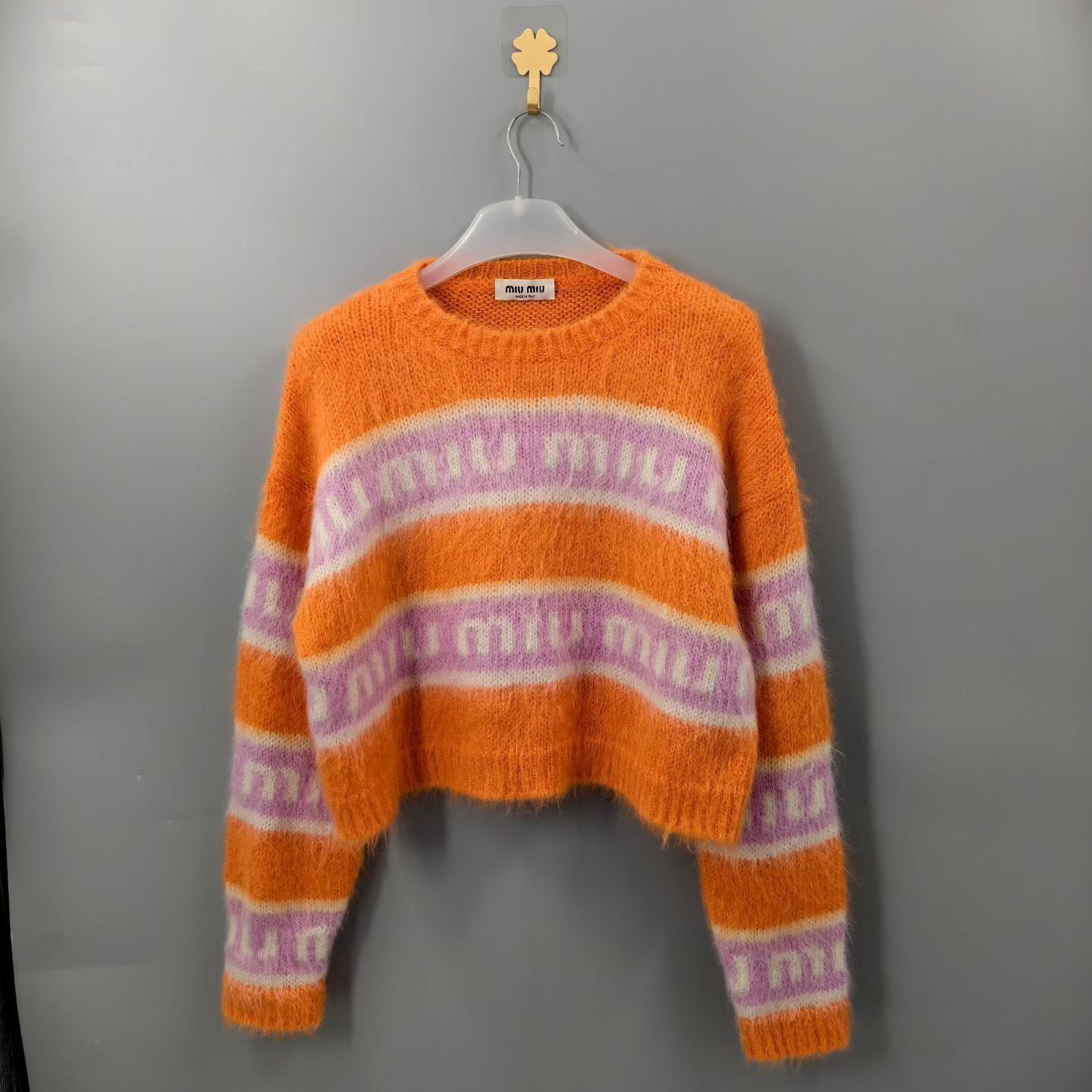 Miu Miu Miu Miu Retro Striped Multi Sweater S Women Size S / US 4 / IT 40 - 1 Thumbnail