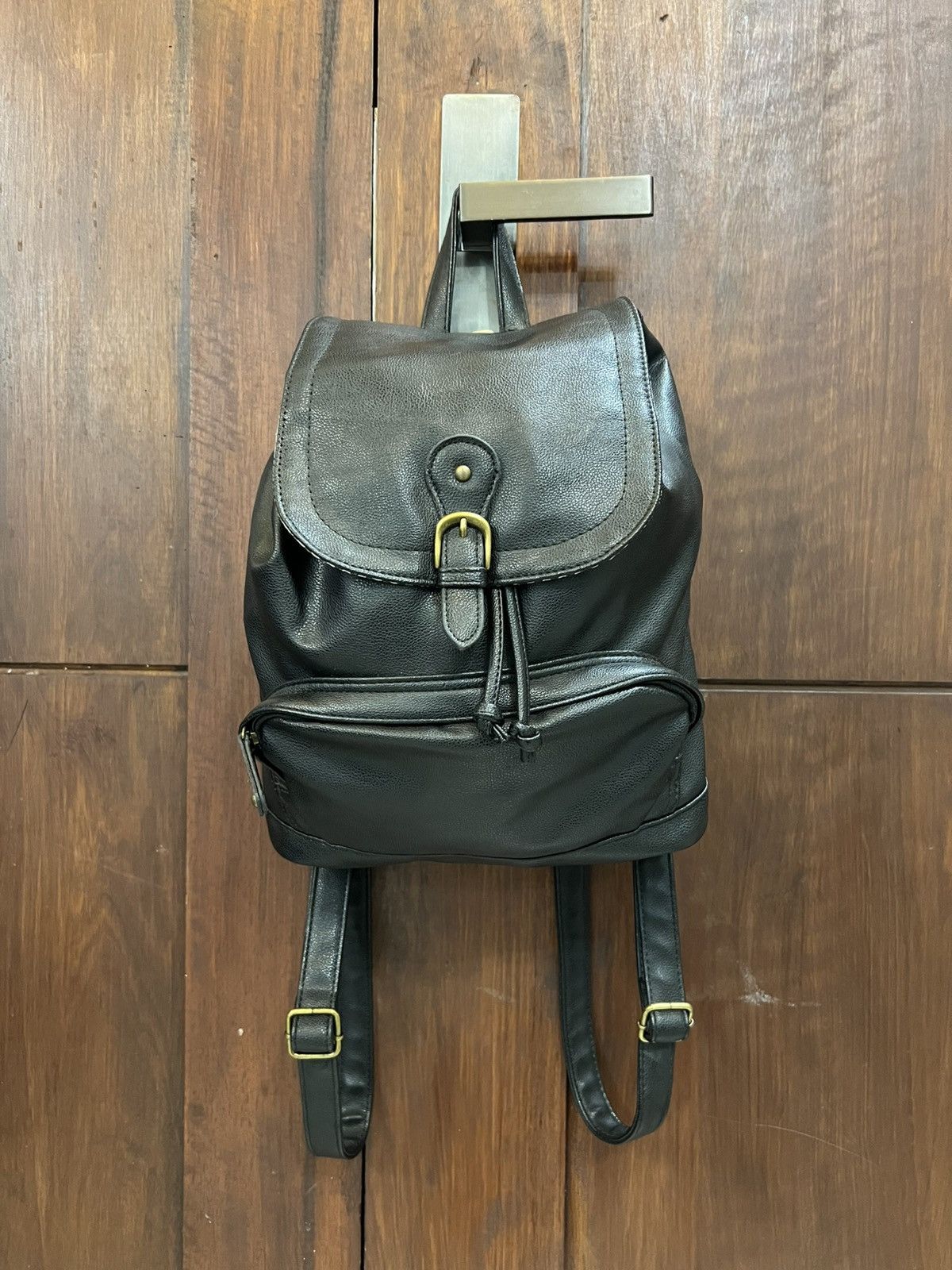 Yohji Yamamoto Earth Japanese Brand Leather Backpack Size ONE SIZE - 2 Thumbnail
