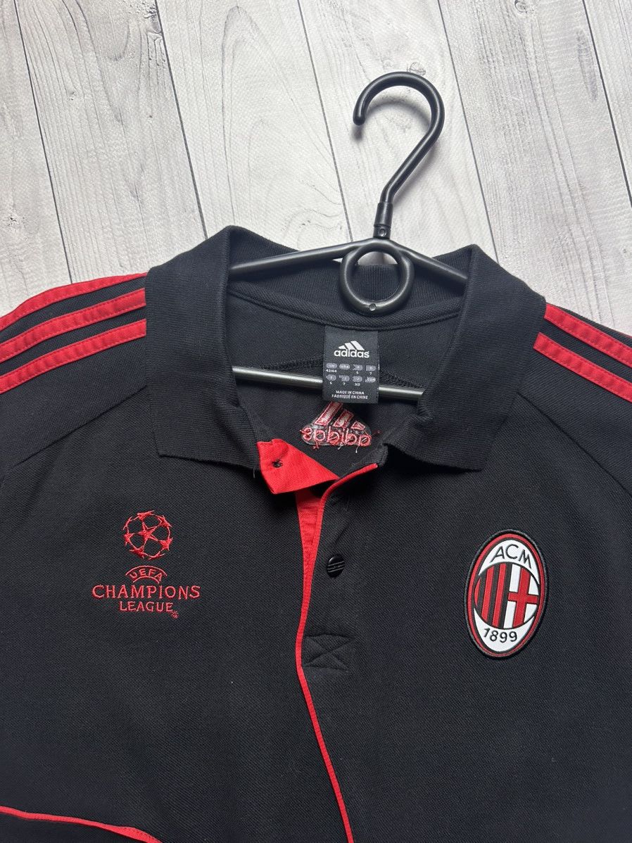 Vintage Vintage adidas AC Milan soccer polo champions League s Size US S / EU 44-46 / 1 - 4 Thumbnail