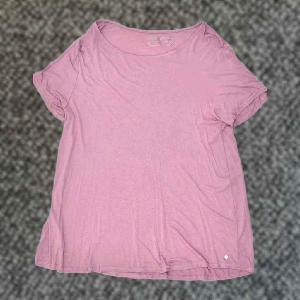 Eddie Bauer EDDIE BAUER Womens T-Shirt Medium Purple Rayon Size M / US 6-8 / IT 42-44 - 1 Thumbnail