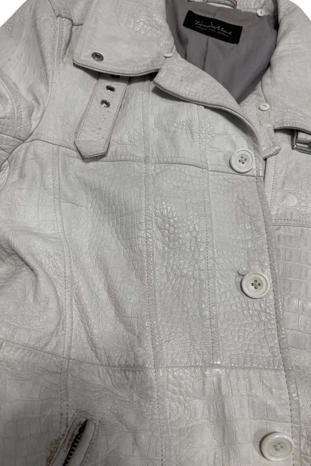 Tornado Mart Tornado Mart embossed lambskin leather trench coat Size US M / EU 48-50 / 2 - 2 Thumbnail