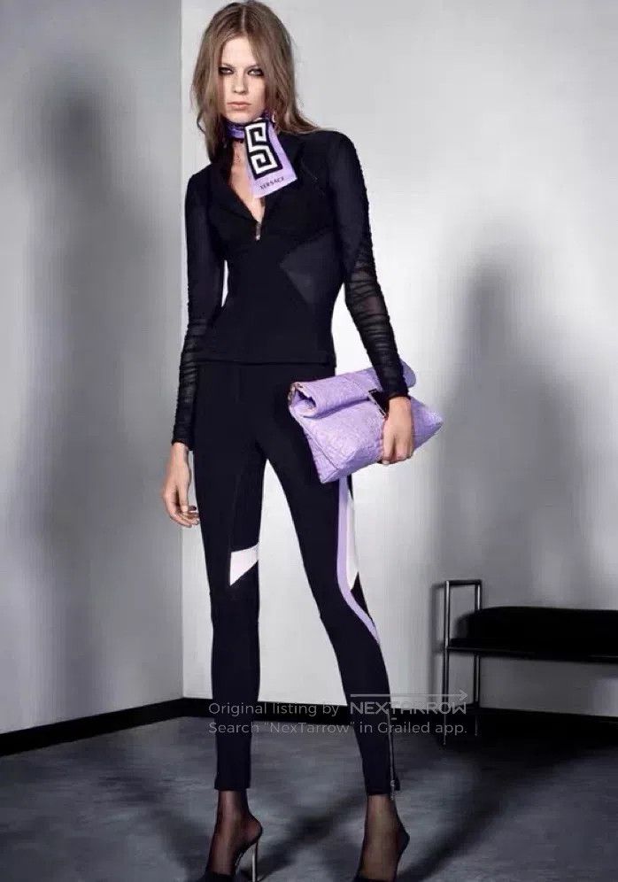 Versace Versace Mesh paneled casual sporty jacket top Size M / US 6-8 / IT 42-44 - 1 Thumbnail