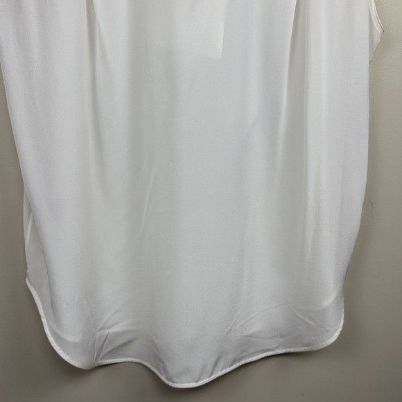 Givenchy GIVENCHY white silk logo scarf collared sleeveless blouse 10 Size L / US 10 / IT 46 - 15 Thumbnail