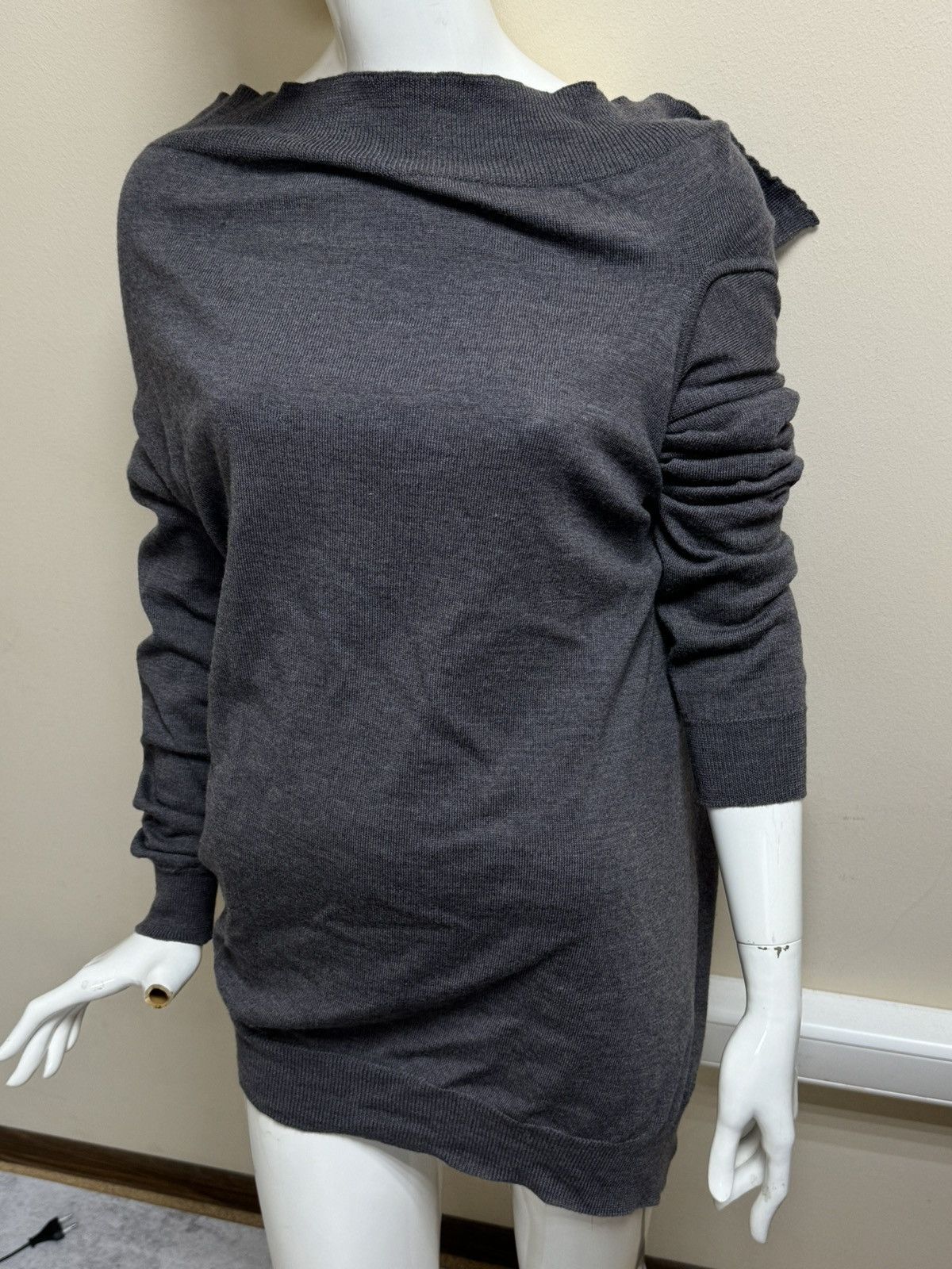 image of Maison Margiela Maison Martin Margiela Artisanal Sweater in Grey, Women's (Size Large)