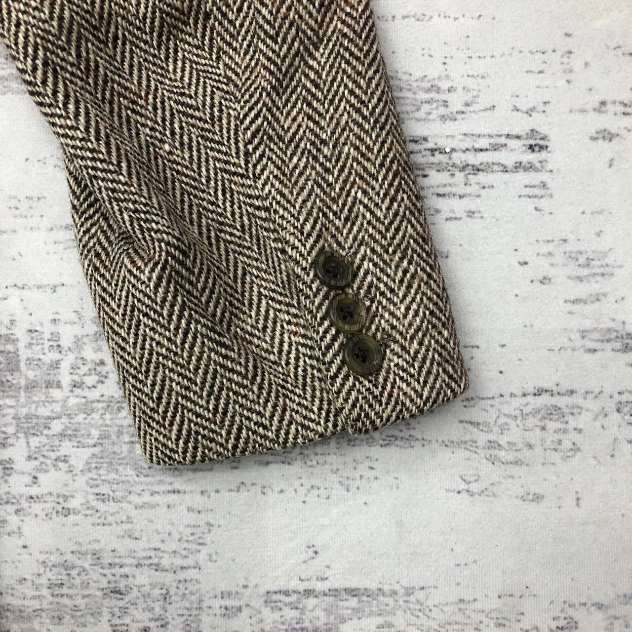 Aquascutum Y347 VTG AQUASCUTUM HERRINGBONE WOOL BLAZER Size US M / EU 48-50 / 2 - 9 Thumbnail