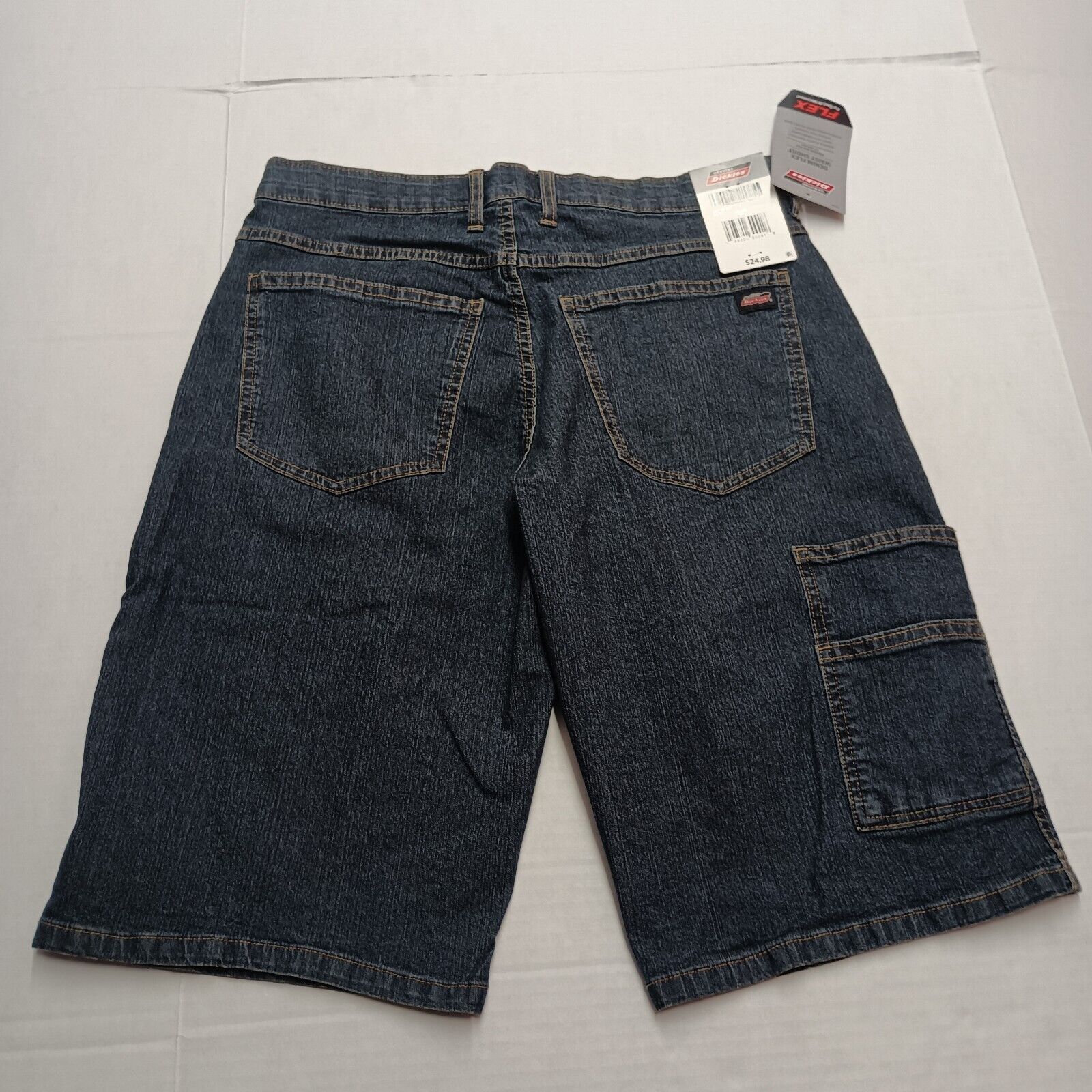 Dickies Dickies 13" Flex Denim Shorts Regular Fit Men's Size 30 Blue Size US 30 / EU 46 - 4 Thumbnail
