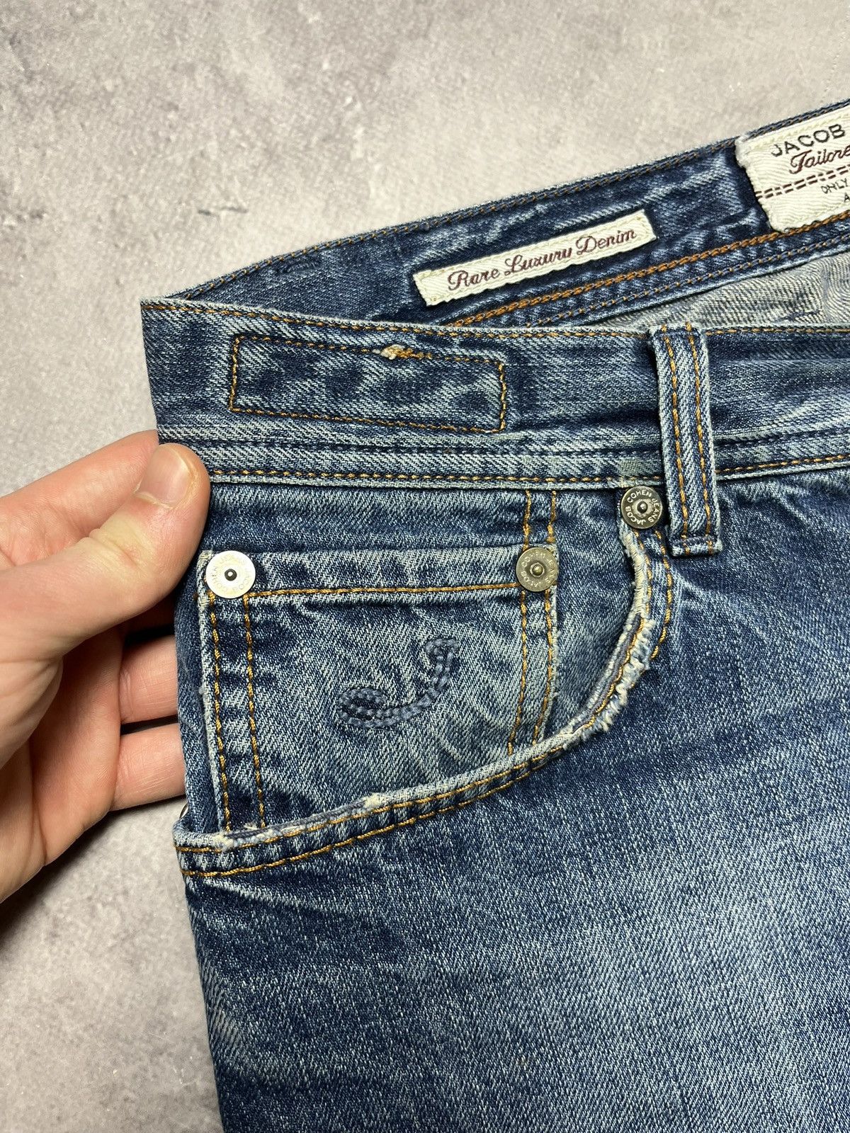 Jacob Cohen J620 Straight Fit Handmade Blue Italian Luxury