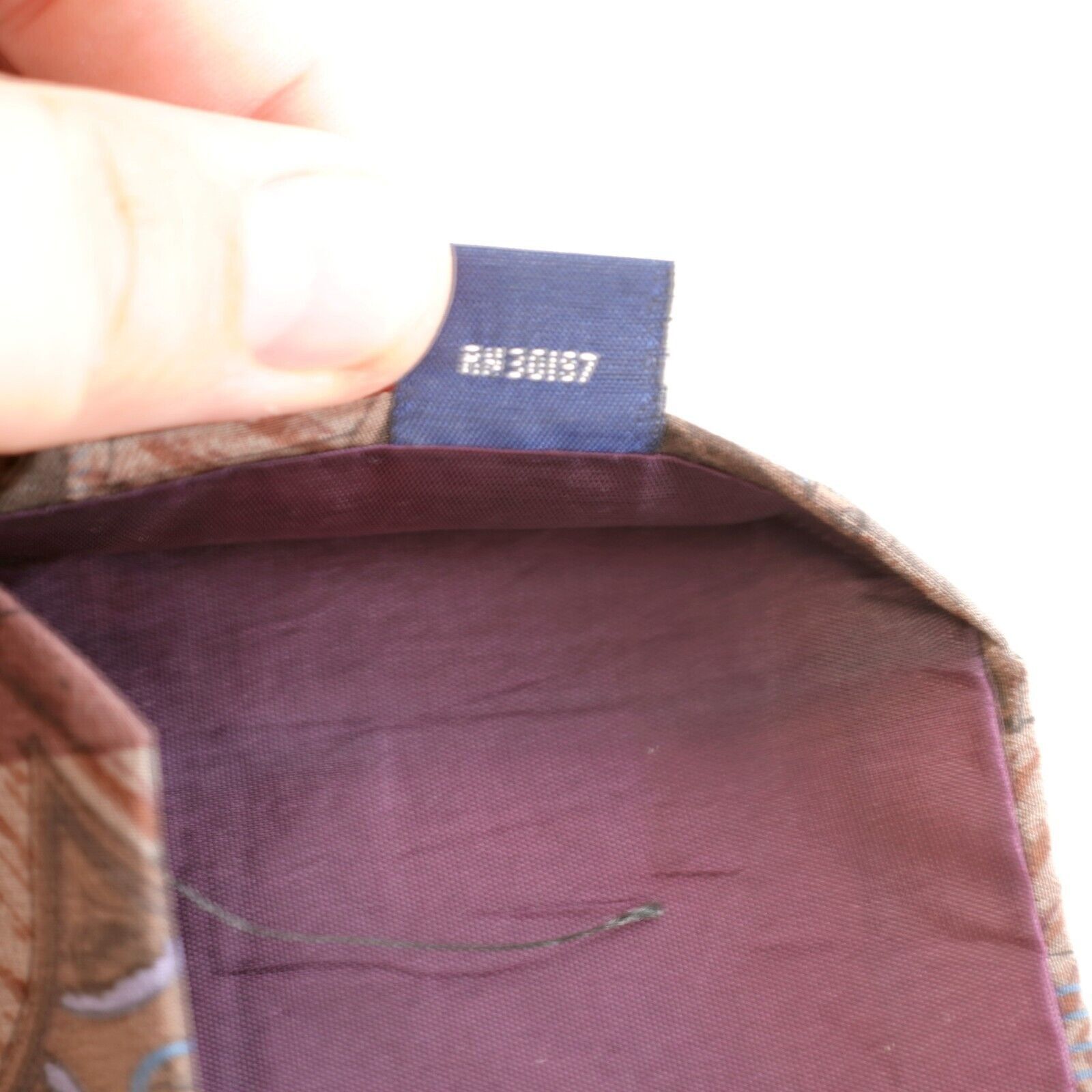 Designer Peters & Ashley Abstract Floral Green Maroon Beige Short Wid Size ONE SIZE - 5 Thumbnail