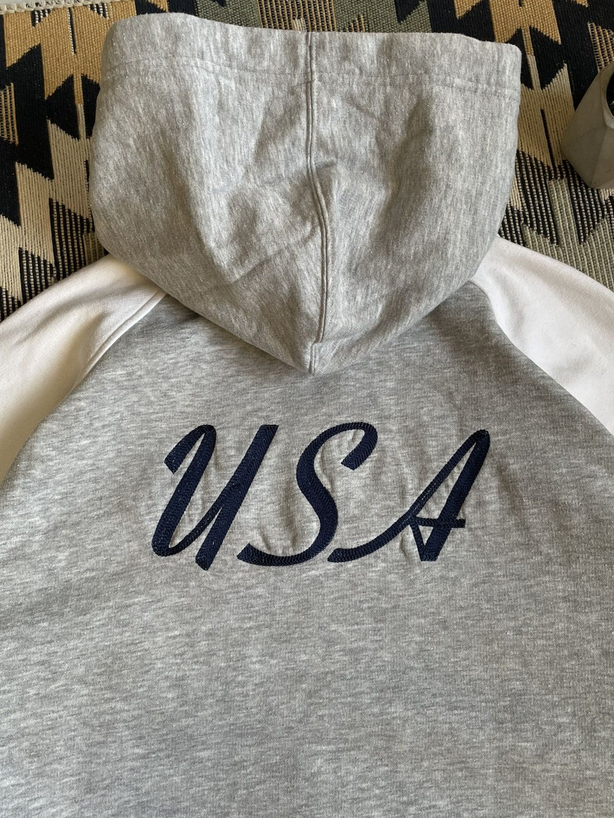 Vintage Vintage Nike USA Big Logo Y2K Baggy Zip-hoodie Size US XL / EU 56 / 4 - 10 Thumbnail