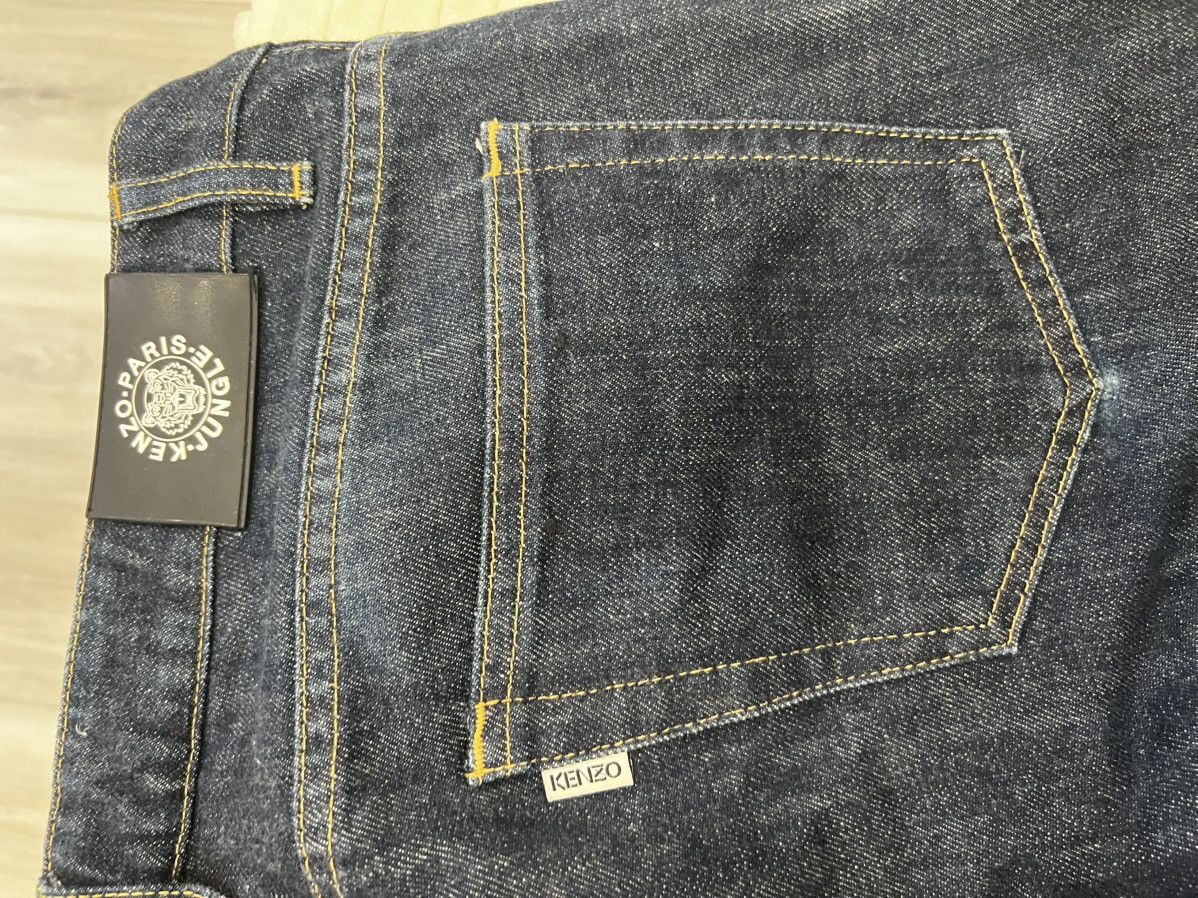 Kenzo Kenzo Blue Denim Reversible Cuffed Jeans Size US 31 - 7 Thumbnail