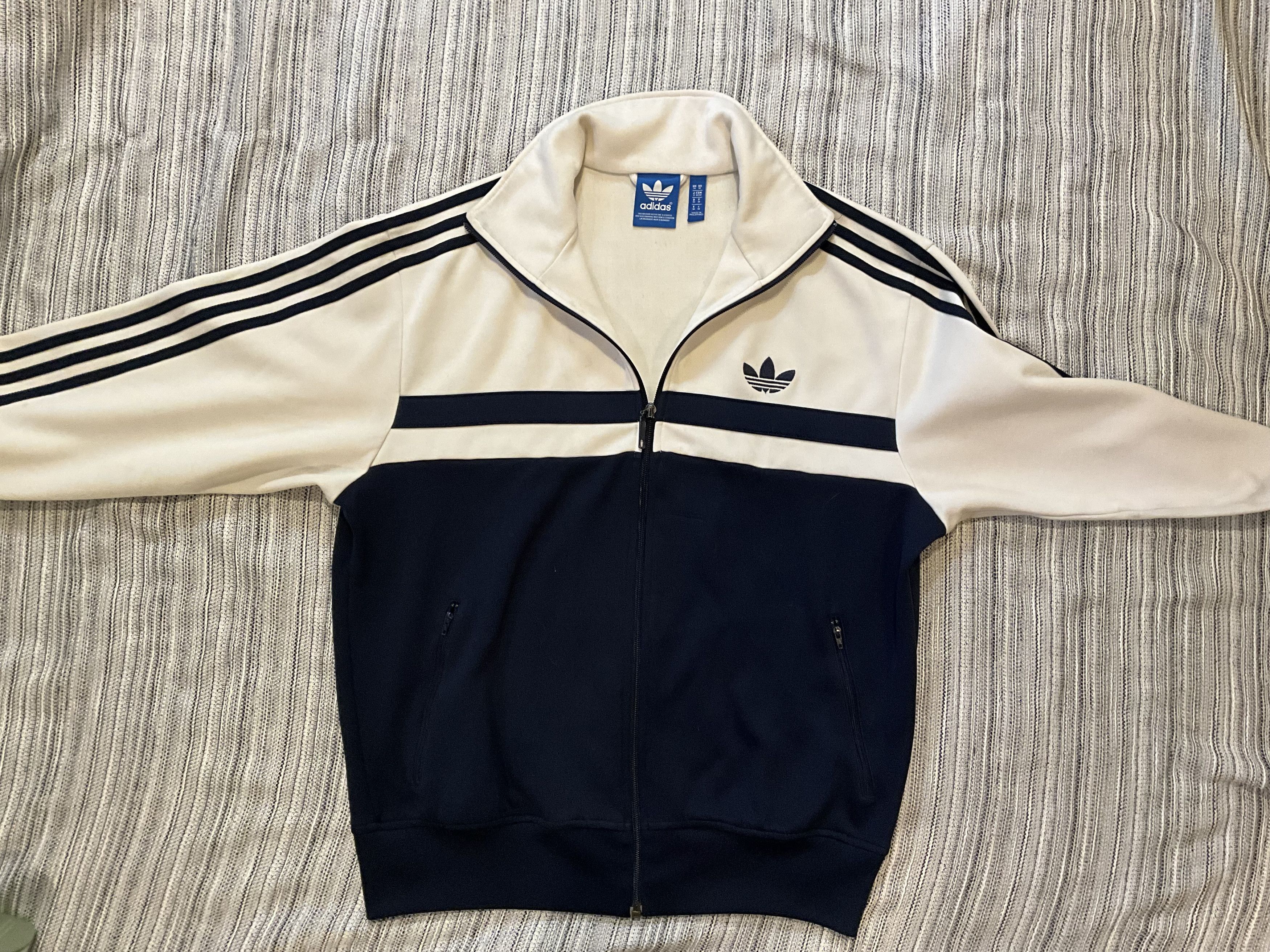 Adidas Adidas Originals Trefoil Track Jacket Navy/Cream – Medium Size US M / EU 48-50 / 2 - 5 Thumbnail