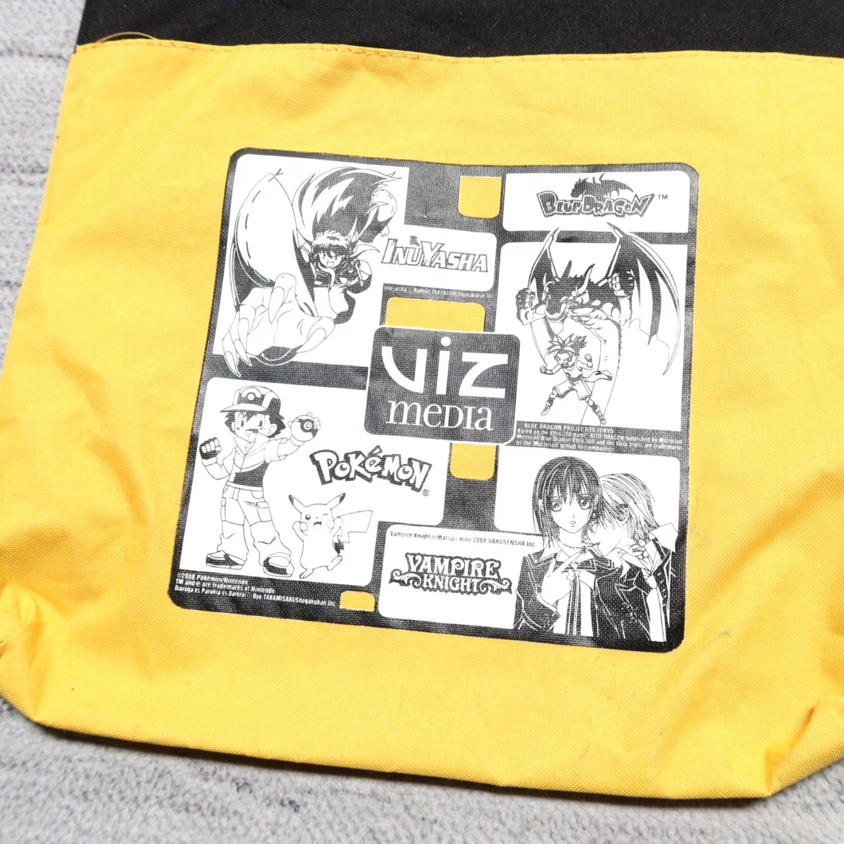 Vintage VINTAGE Viz Media Shonen Jump Promo Tote Bag Naruto Deathnote Bleach Pokemon Tote Yellow Men Size ONE SIZE - 2 Thumbnail