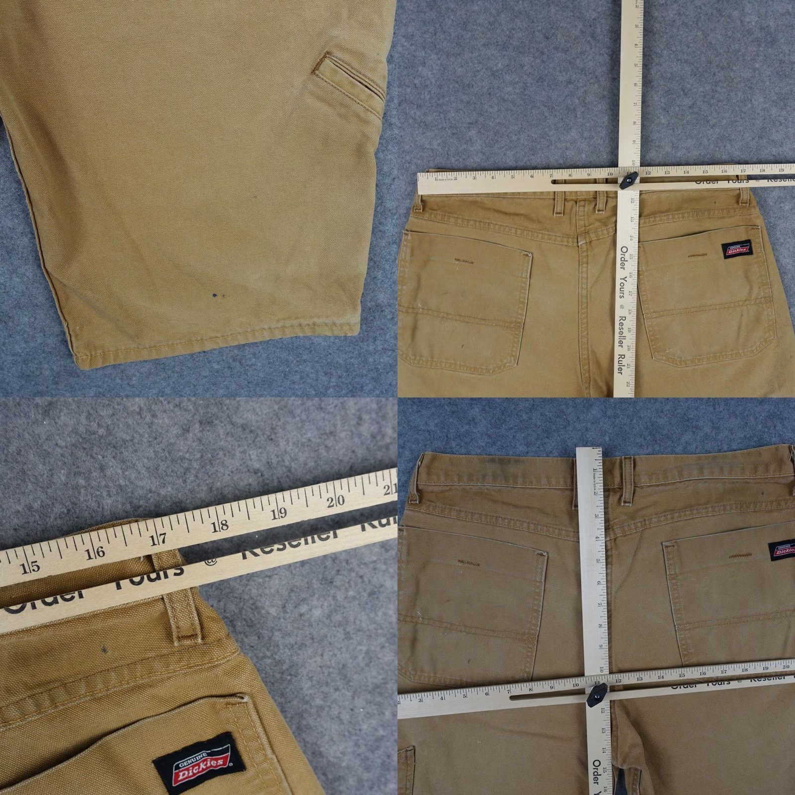 Dickies Dickies Cargo Shorts Mens 36 Brown Canvas Workwear Carpenter Paint VTG Y2K Cargo Shorts Mens 36 Brown Canvas Workwear Dickies Size US 36 / EU 52 - 9 Thumbnail