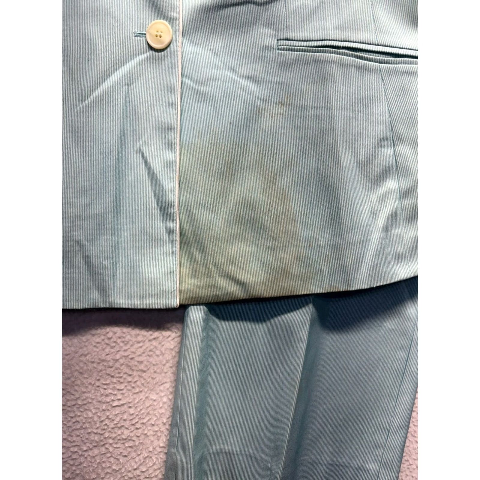 Vintage VINTAGE Le Suit 2 Piece Suit Set Women’s 14 Blue Pant Suit Womens Mens? (Oops) Size XL / US 12-14 / IT 48-50 - 3 Thumbnail