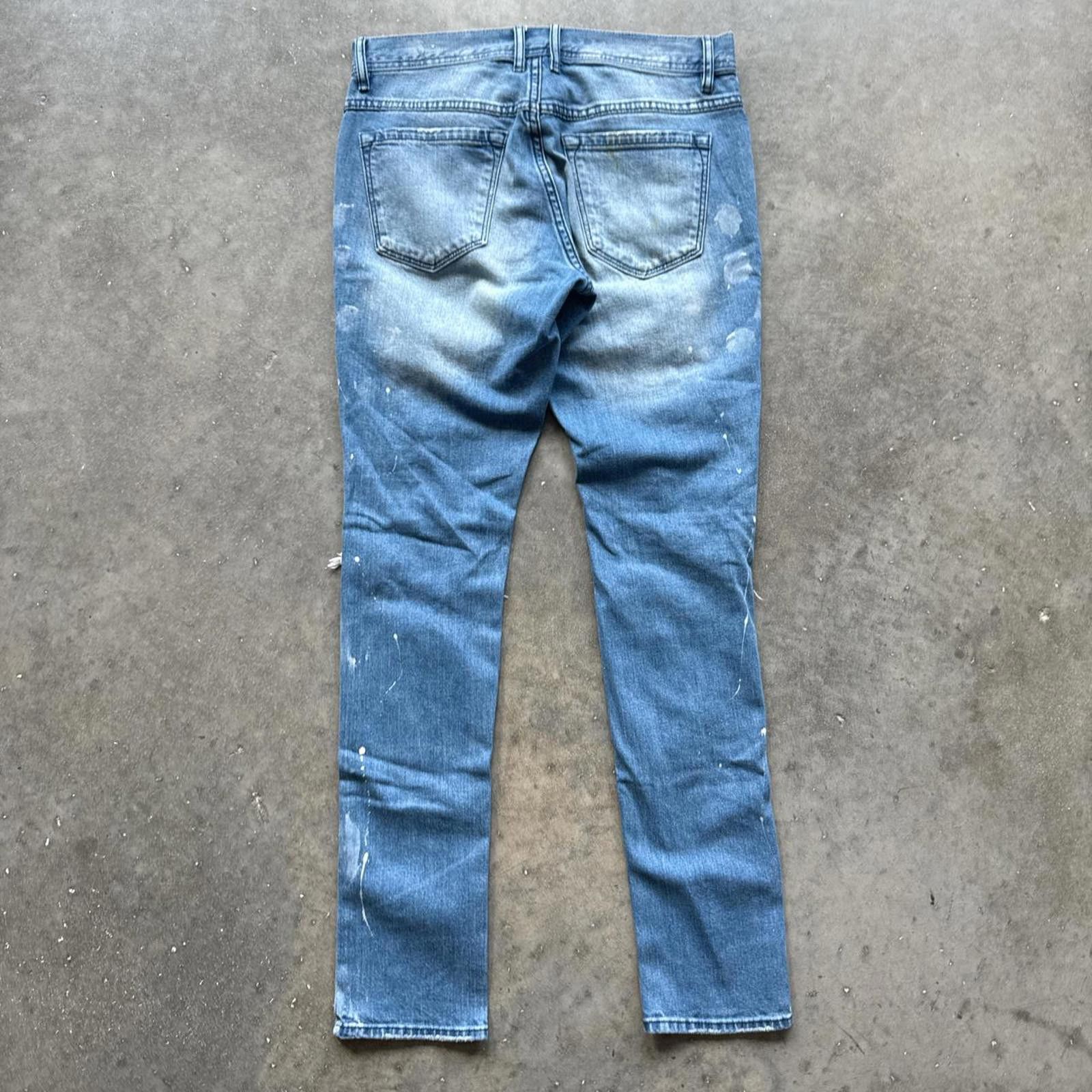 Other Jean Denim Distressed Blue Pants Size 30" / US 8 / IT 44 - 2 Thumbnail