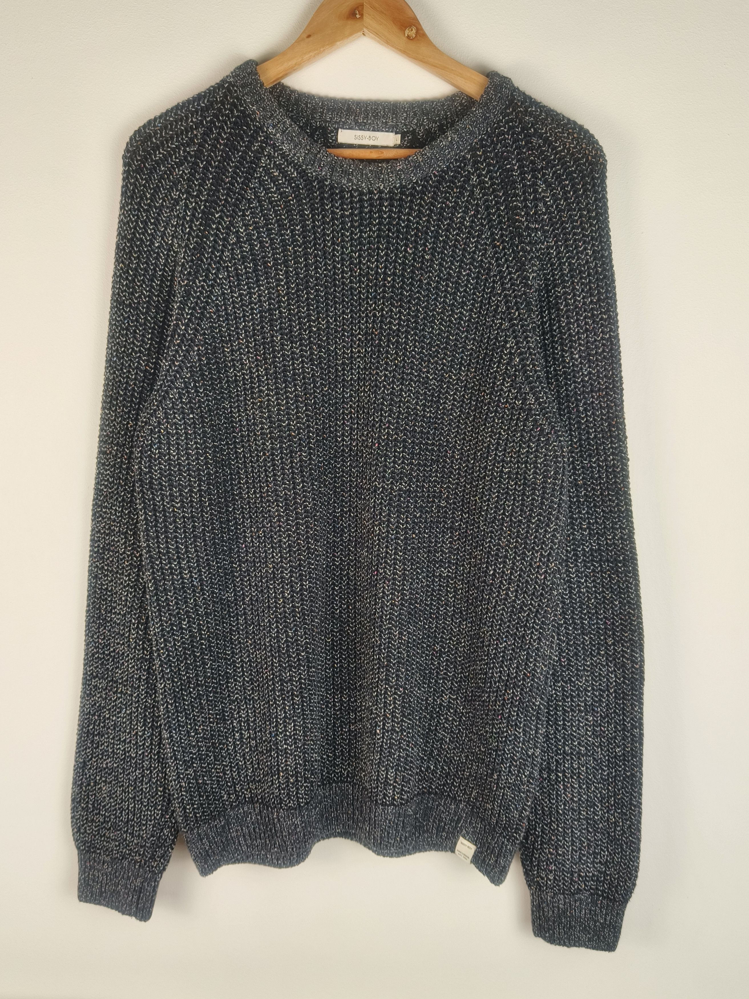 Other Sissy-Boy Cotton Acrylic Marled Crew Neck Sweater Size US L / EU 52-54 / 3 - 1 Thumbnail