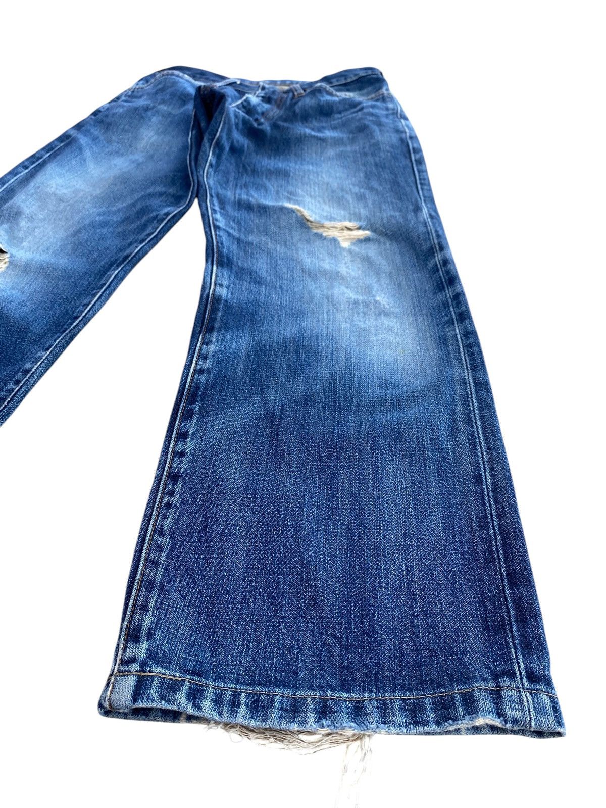 Wrangler Wrangler Brand Faded Wash Ripped Style Loose Jeans Size US 28 / EU 44 - 8 Thumbnail