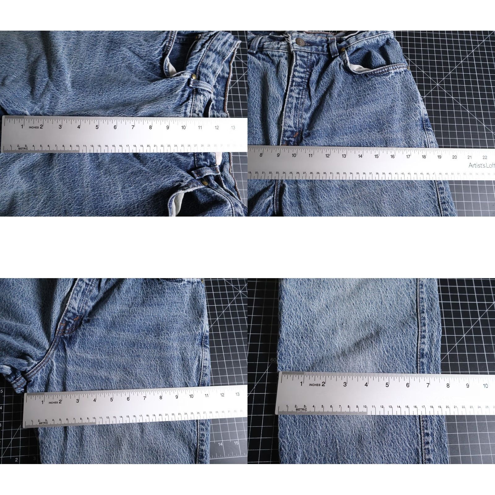Levi's VINTAGE Levi's 90s High Waisted Jeans Women's 14 Regular Blue Acid Wash 27 x 30 Denim Tapered Leg Mom Style Mens? Size 36" / US 14 / IT 50 - 8 Thumbnail