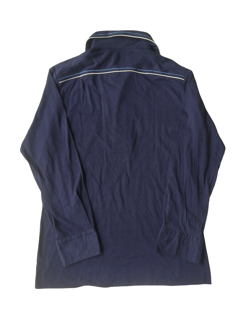RENOWN 80's Vintage John Bull x Renown Navy Knit Pullover Shirt Size US M / EU 48-50 / 2 - 4 Thumbnail