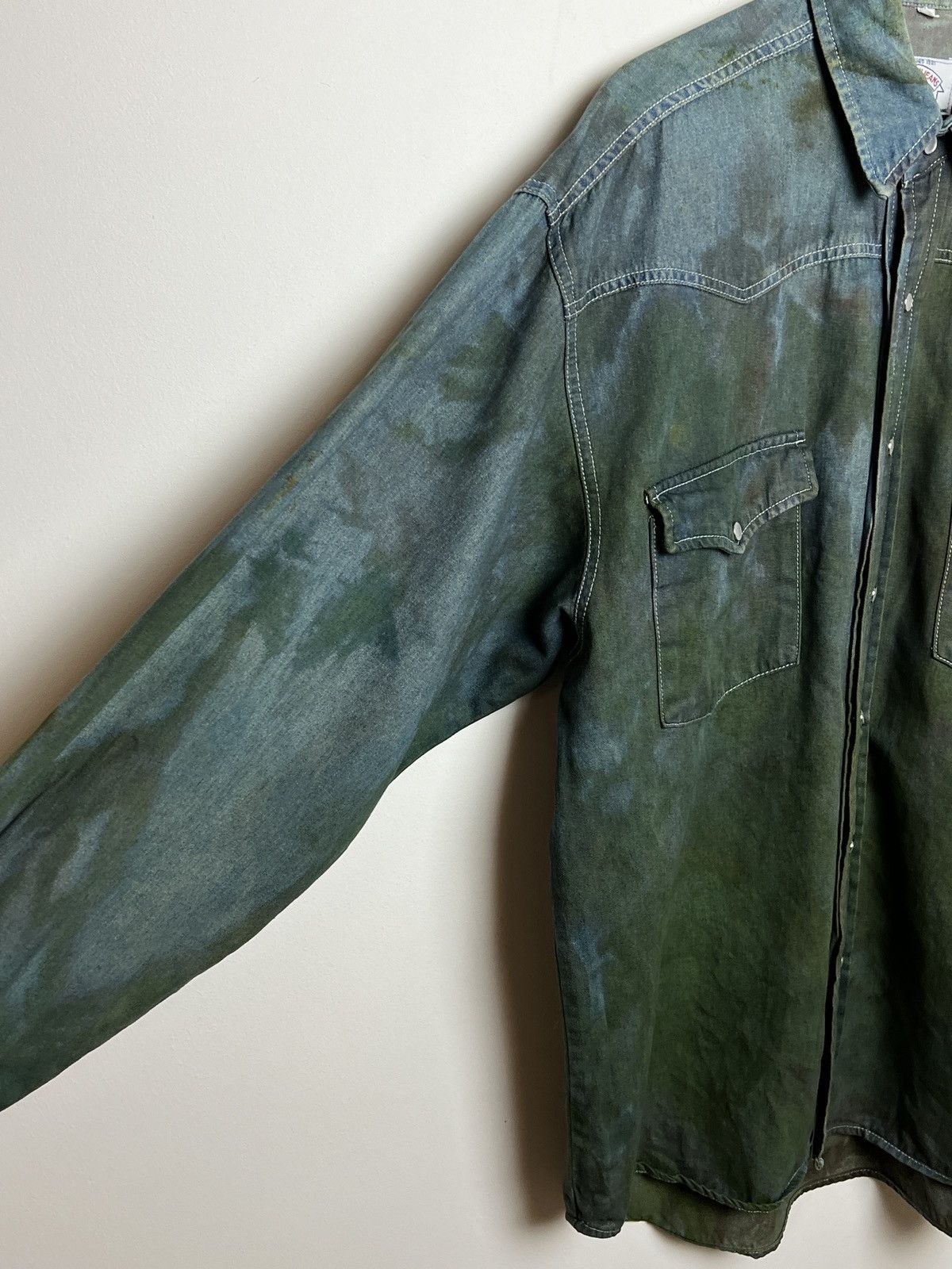 Giorgio Armani armani mud denim shirt y2k tie dye 1 of 1 m-l Size US L / EU 52-54 / 3 - 8 Thumbnail