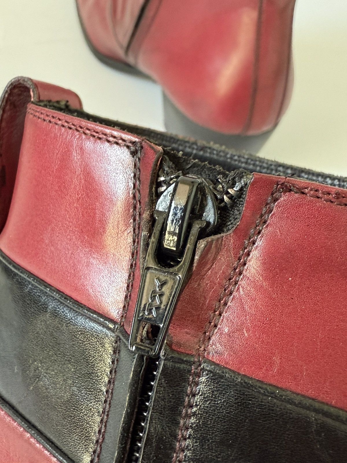 Dior Dior Homme by Hedi Slimane A/W07 “Navigate” Red Cuban Boots Size US 6.5 / EU 39-40 - 7 Thumbnail