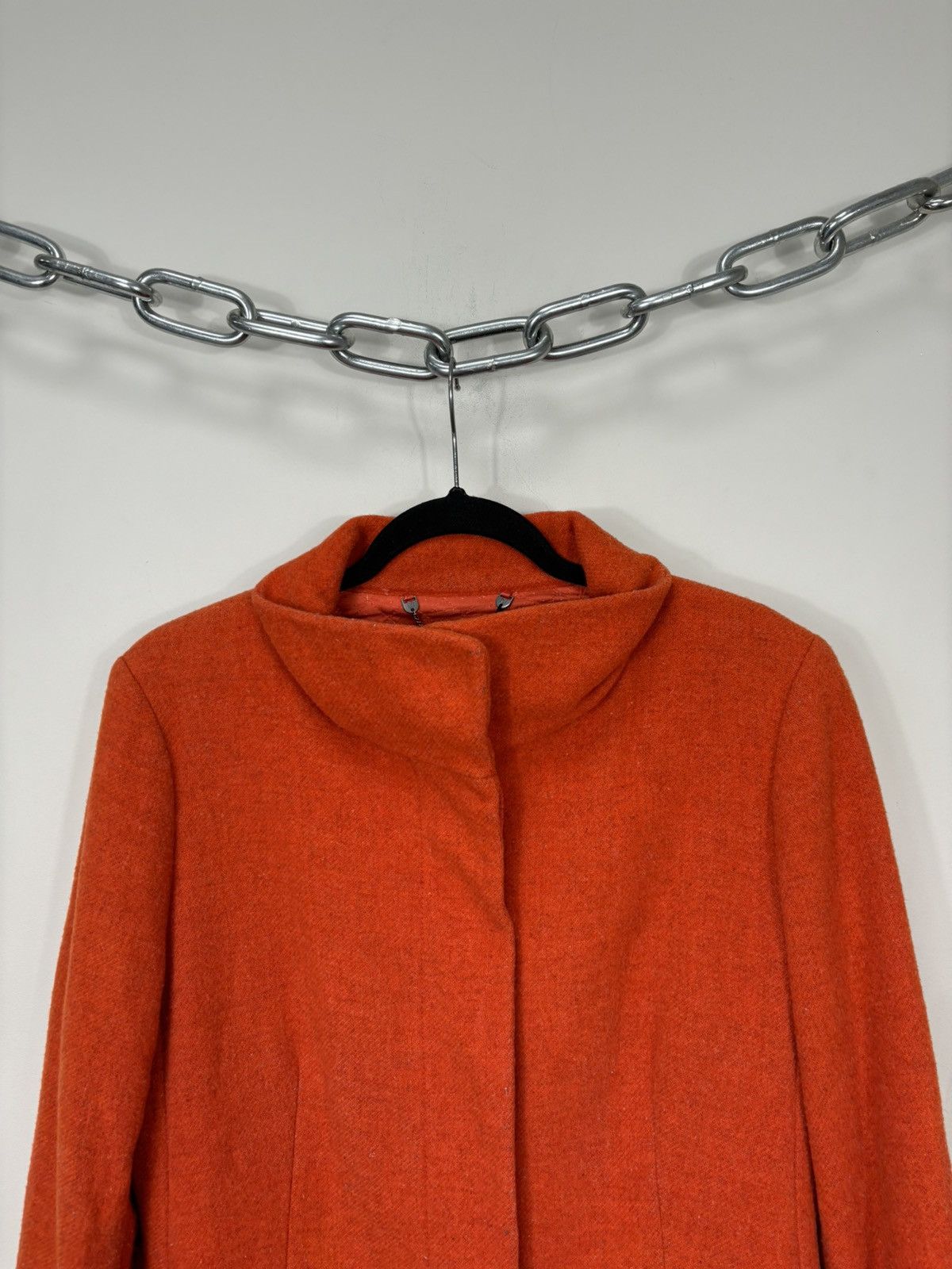 Max Mara Max Mara Weekend Women’s Orange Classic Luxury Long Coat Size M / US 6-8 / IT 42-44 - 13 Thumbnail