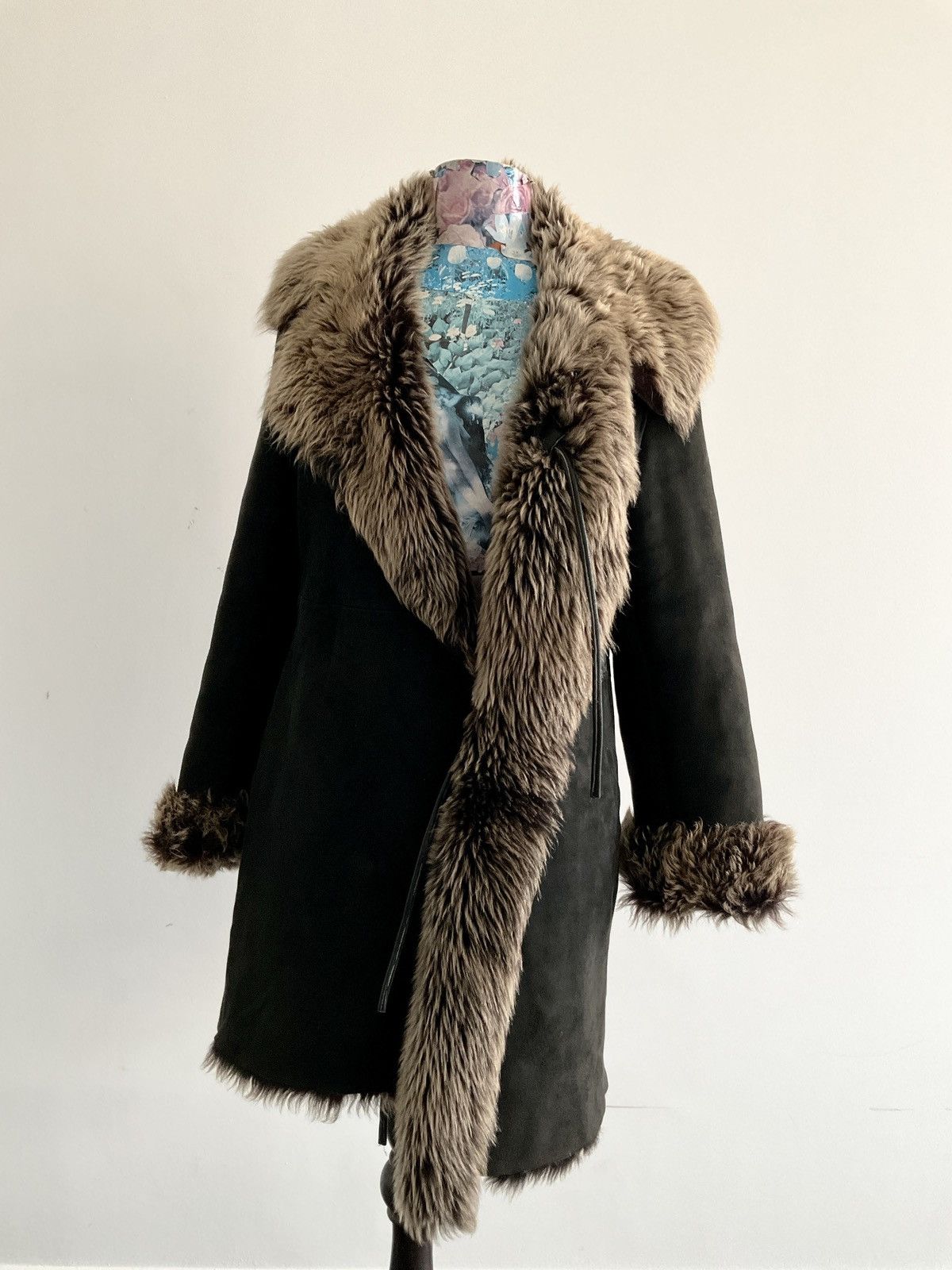 Vintage Vintage coat in daim with fur lining Size S / US 4 / IT 40 - 6 Thumbnail