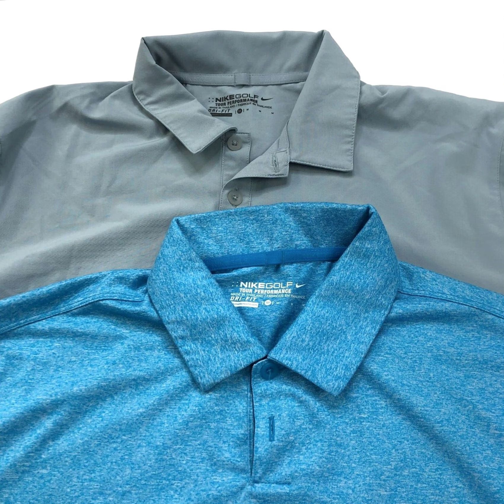 Nike Nike Tour Performance Polo Shirt Lot Of 2 Shirt Men M Logo Short Sleeve Buttoned 2-Pack Mock Multicolor 100% Polyester/Spandex Size US M / EU 48-50 / 2 - 3 Thumbnail