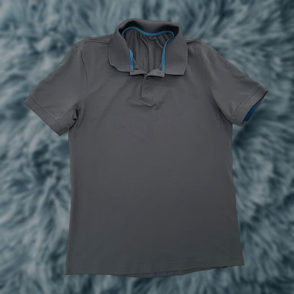 Lululemon VINTAGE Lululemon Polo Shirt Adult Small Gray Athletic Casual Mens S Size US S / EU 44-46 / 1 - 1 Thumbnail