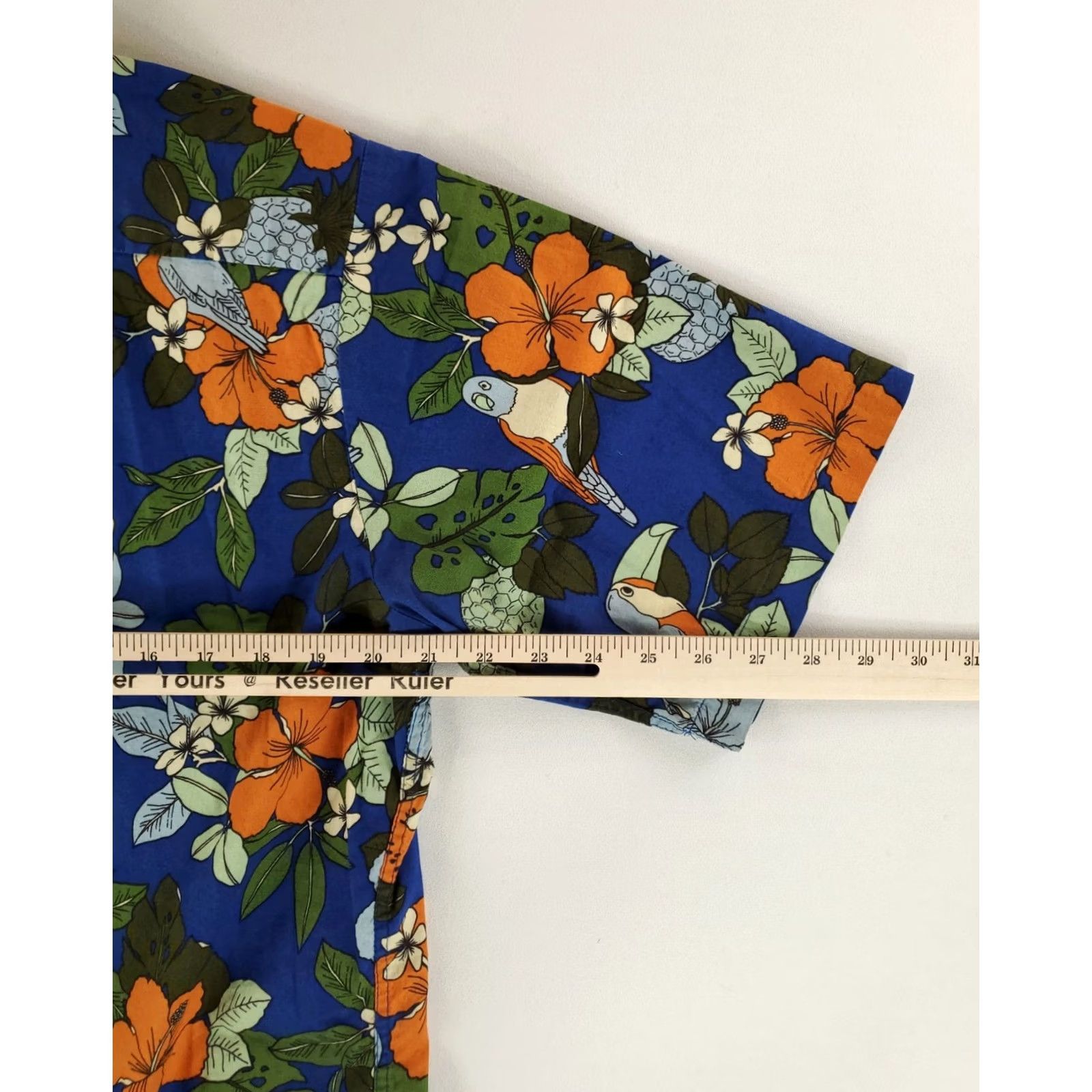 Reyn Spooner REYN SPOONER Joe Kealoha's Shirt Button Up Short Sleeve Parrot Pineapple Mens S Shirt Blue Size US S / EU 44-46 / 1 - 4 Thumbnail