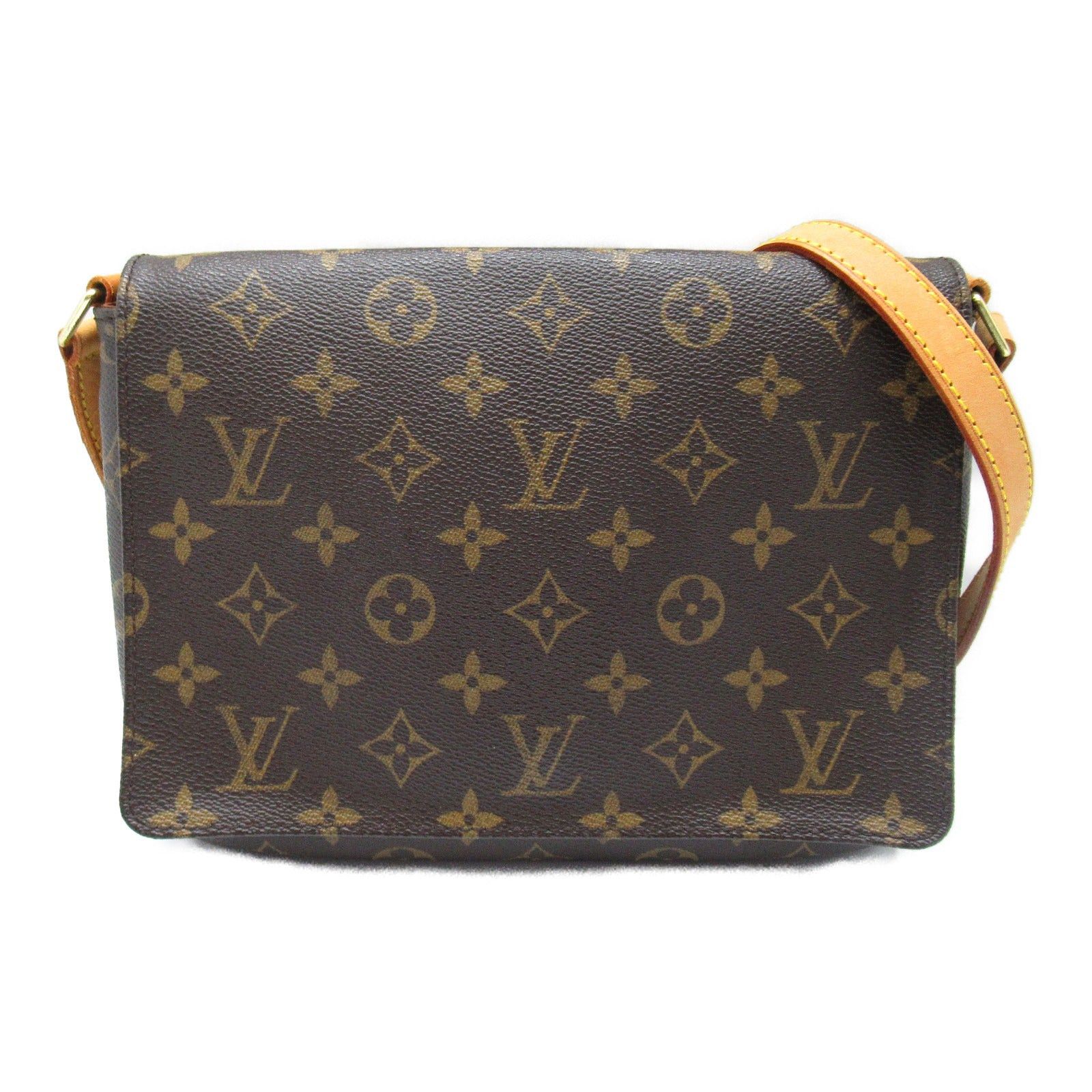 Louis Vuitton Louis Vuitton Musette Tango Long Shoulder Bag Coated Canvas Monogram Brown Size ONE SIZE - 1 Thumbnail