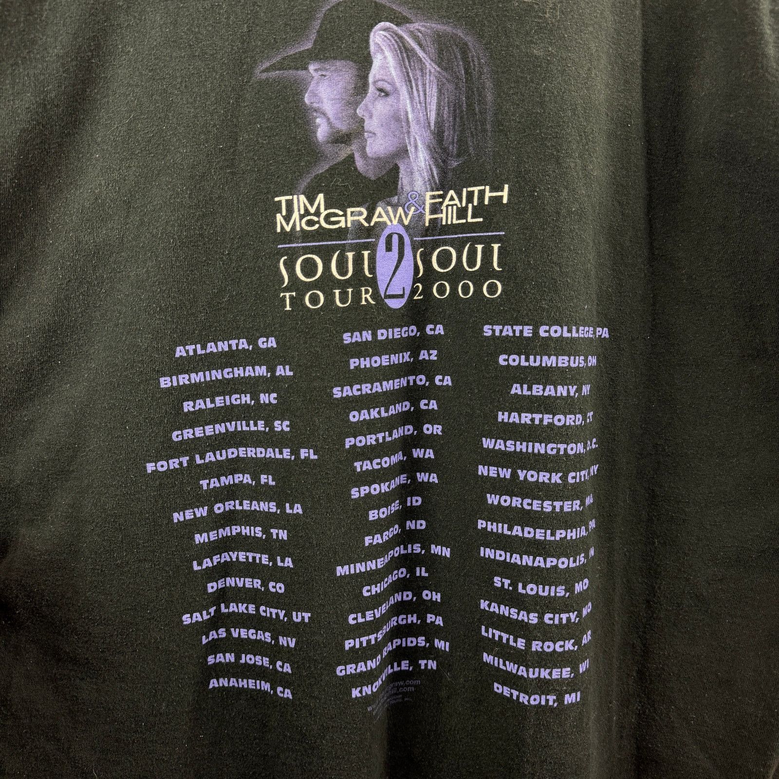 Vintage Tim McGraw & Faith Hill Soul 2 Soul Tour Shirt XXL Size US XXL / EU 58 / 5 - 5 Thumbnail