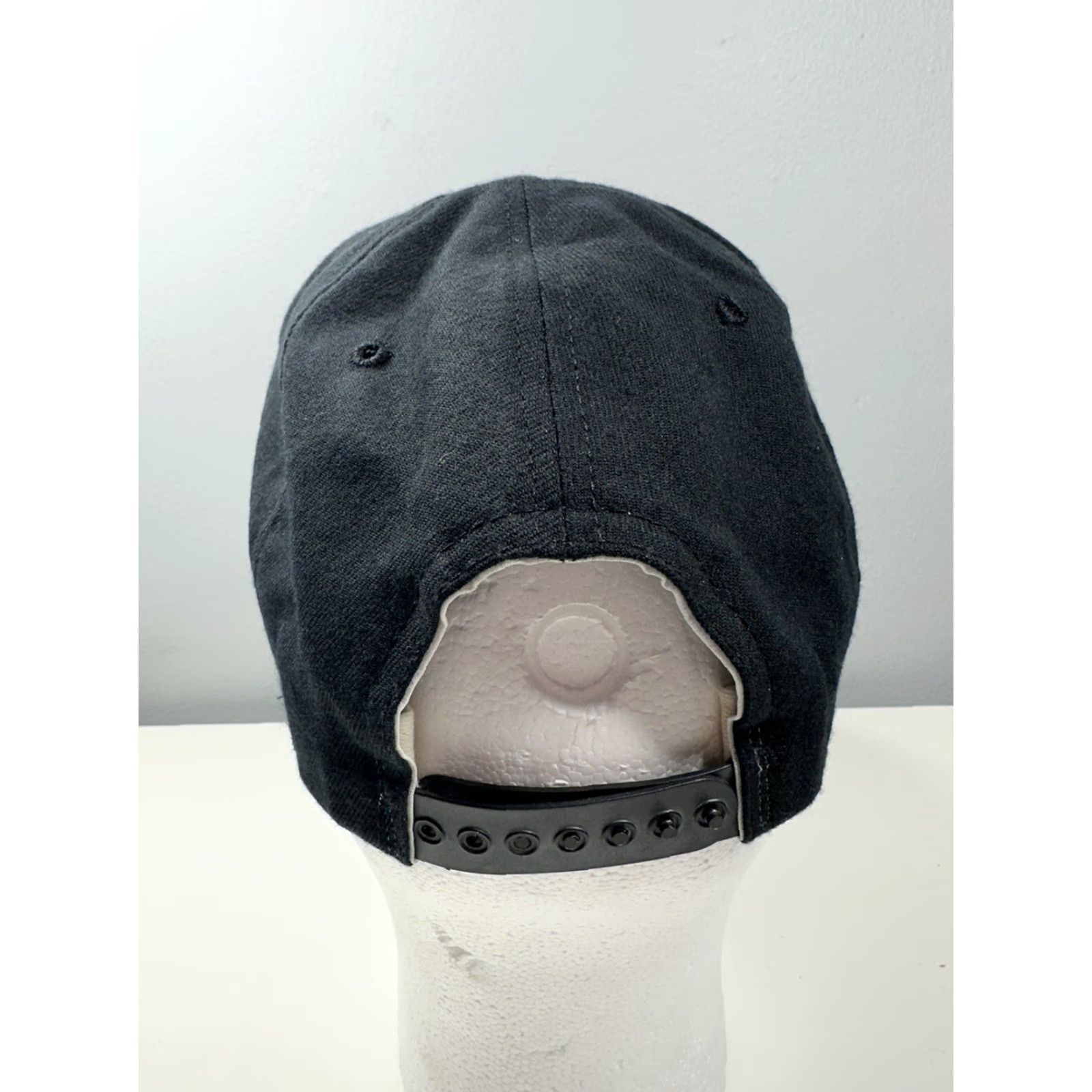 New Era VINTAGE 90s Chevrolet Hanes New Era Snapback Hat Made in USA Black M/L Size ONE SIZE - 6 Thumbnail