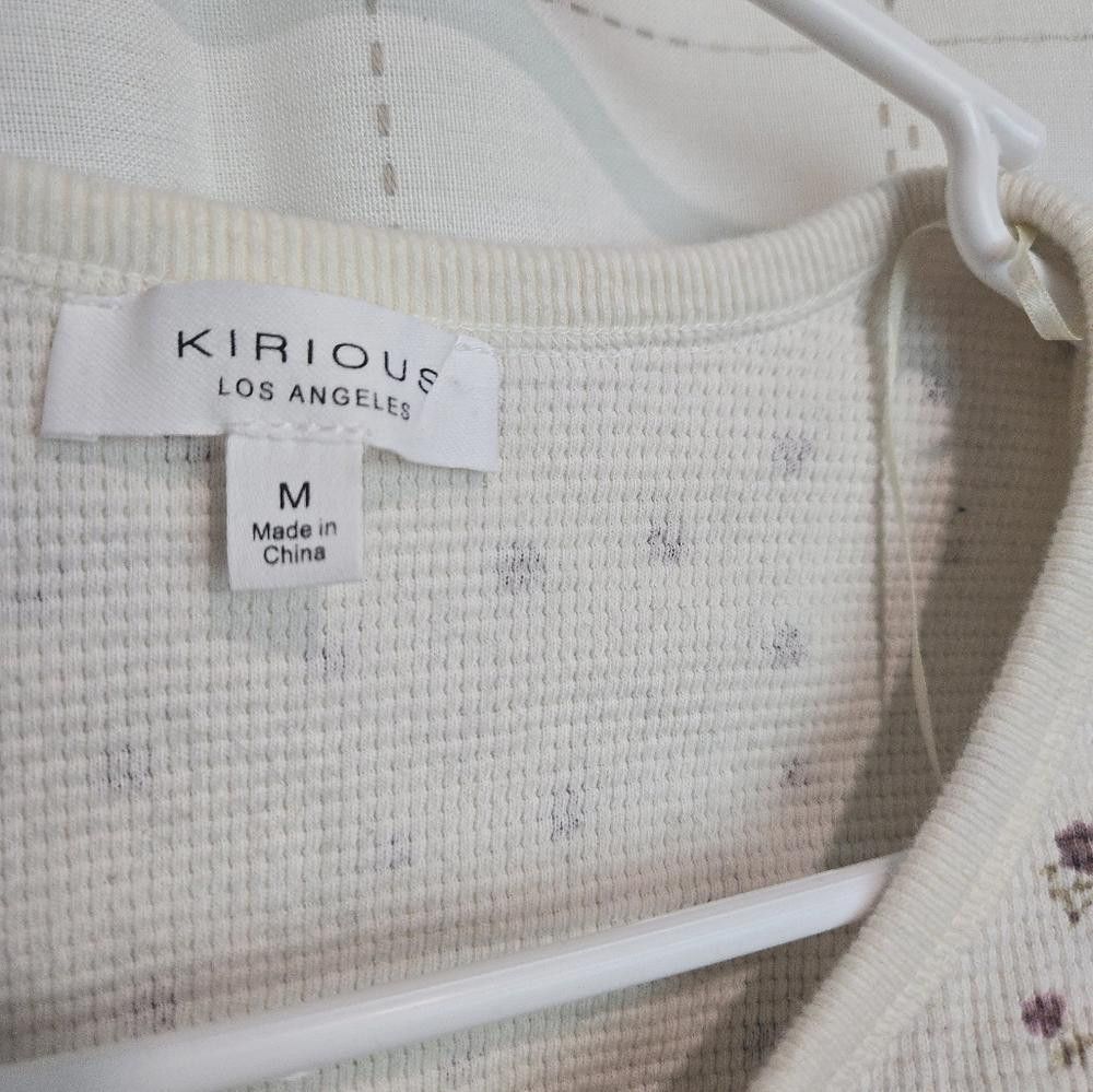 Other Kirious Cream Floral Button-Up Top Size M / US 6-8 / IT 42-44 - 2 Thumbnail