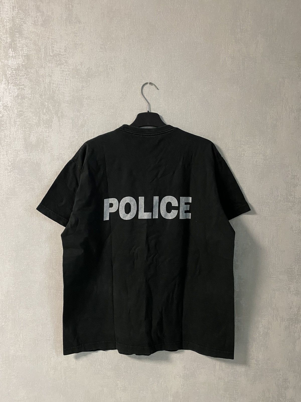 Vintage 🚨VINTAGE VETEMENTS STYLE POLICE FADED T-SHIRT Size US L / EU 52-54 / 3 - 1 Thumbnail