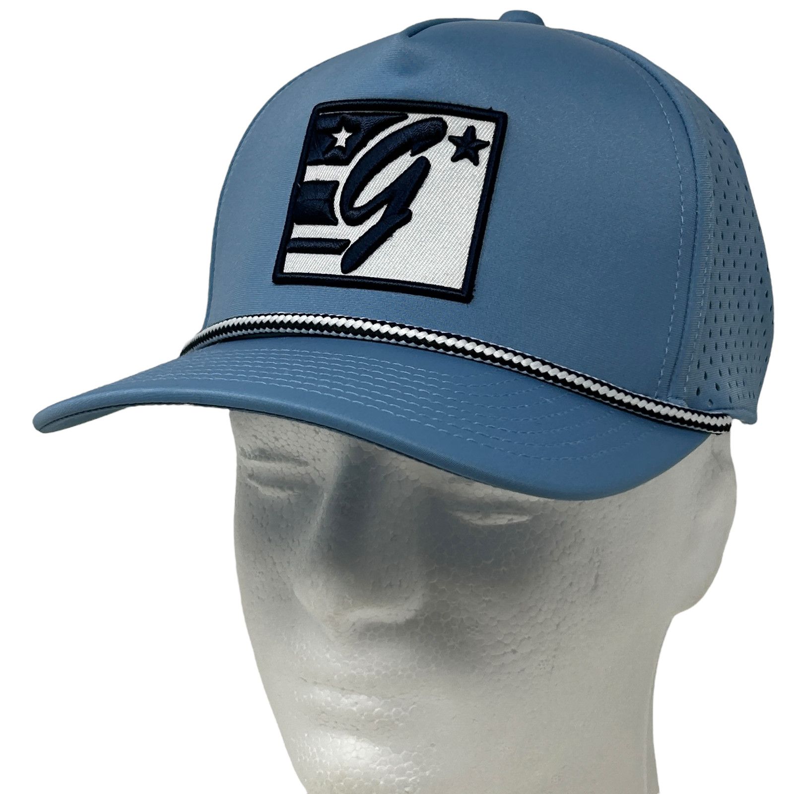 The Game The Game Logo Trucker Hat Cap Blue Mesh Snapback 5 Panel Size ONE SIZE - 1 Thumbnail