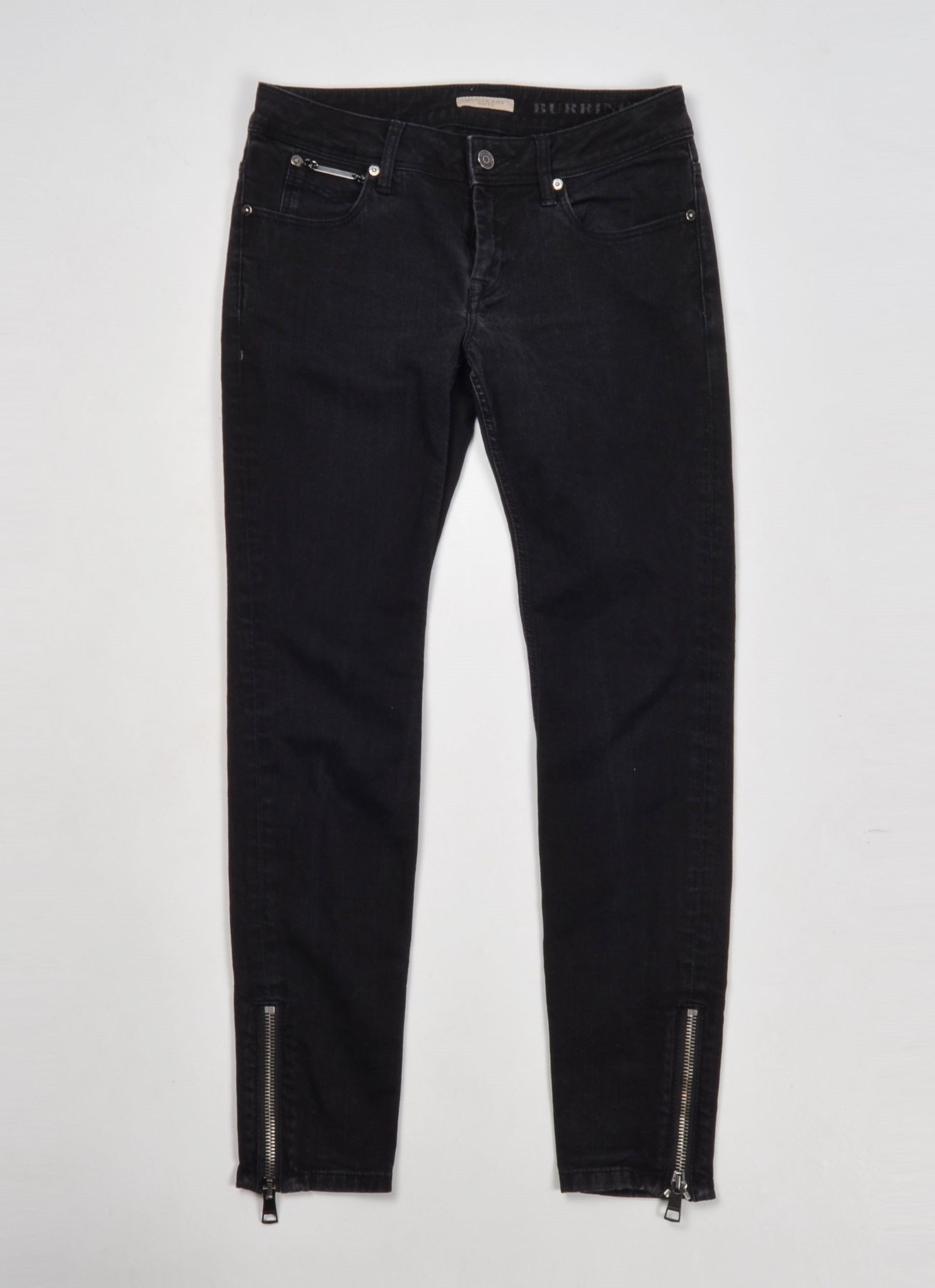 Burberry Burberry Brit Burrington Skinny Black Denim Jeans Size 28" / US 6 / IT 42 - 1 Thumbnail