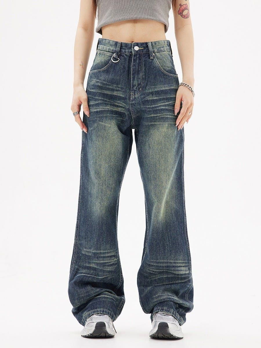 image of Blue Baggy Denim Jeans, Women's (Size 26)