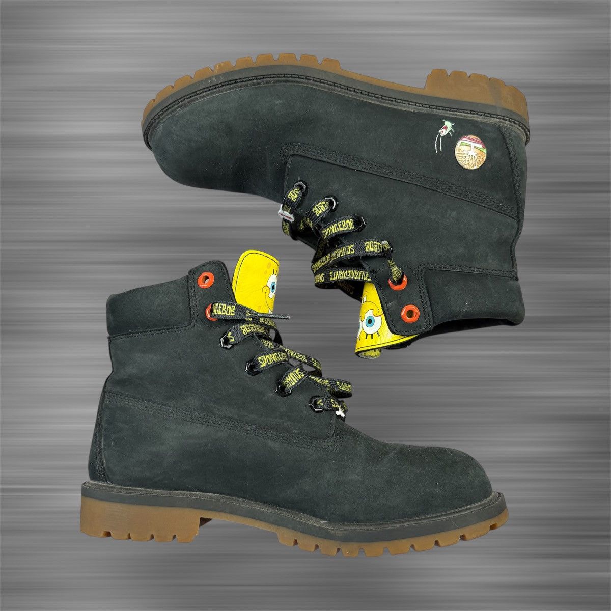 Timberland Timberland x SpongeBob Black Boots Size US 6.5 / EU 39-40 - 3 Thumbnail