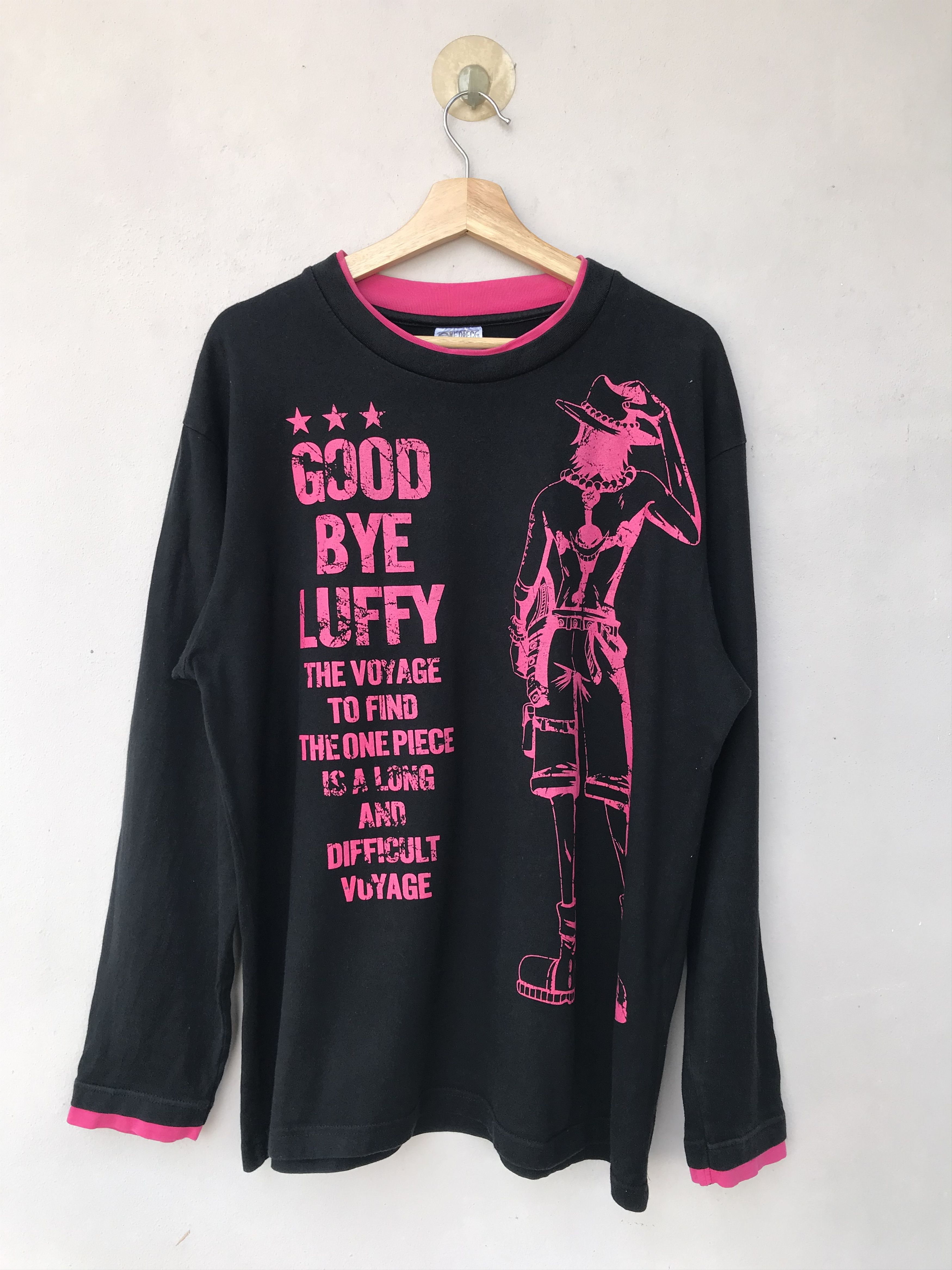 Anime One Piece Goodbye Luffy Longsleeve Tee manga Size US XL / EU 56 / 4 - 1 Thumbnail