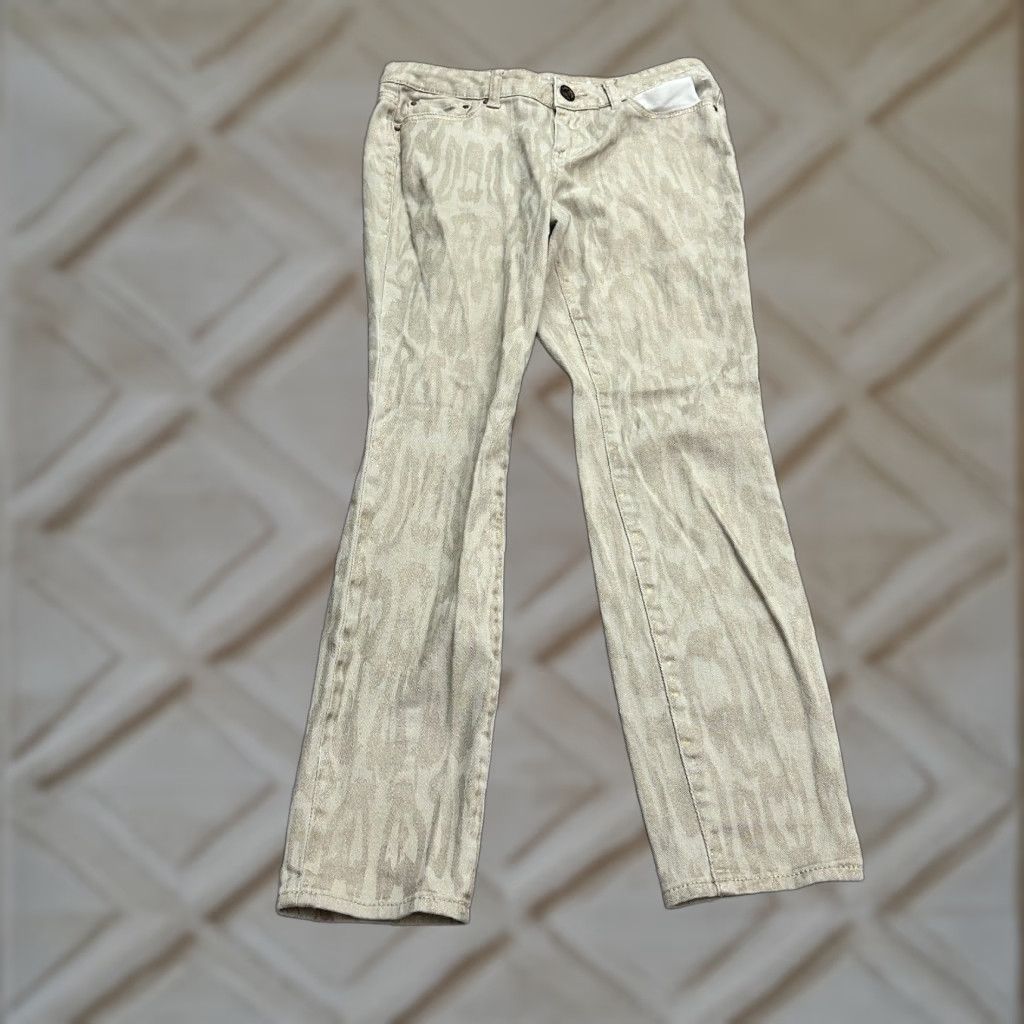 DKNY DKNY Jeans Women 30x28 Denim Straight 8 Brown Patterned Cotton Blend Size 8 Womens Classic 30x28 Brown 90s? (Oops) Size 30" / US 8 / IT 44 - 1 Thumbnail
